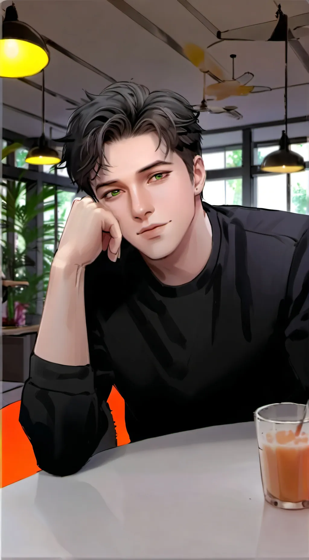 ai character: Hairstyle Critic background