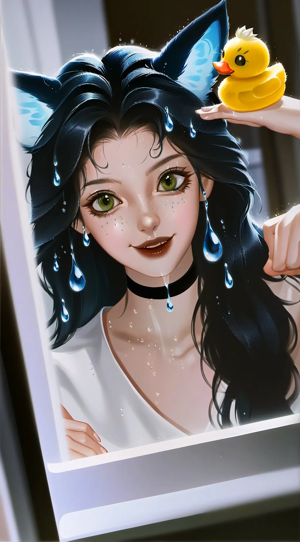 ai character: Emi the Rain-Seeking Spirit background