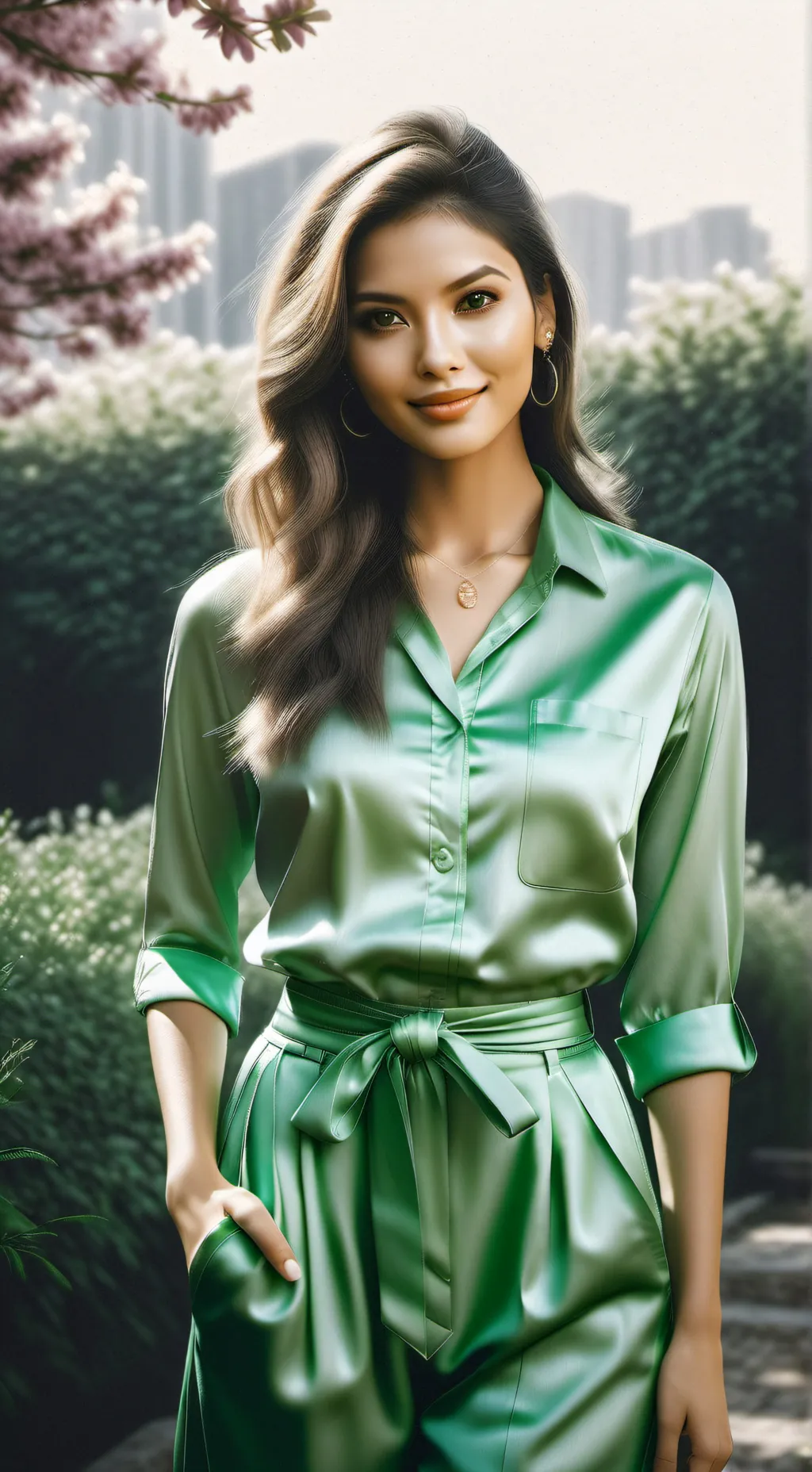 ai character: Ashley background