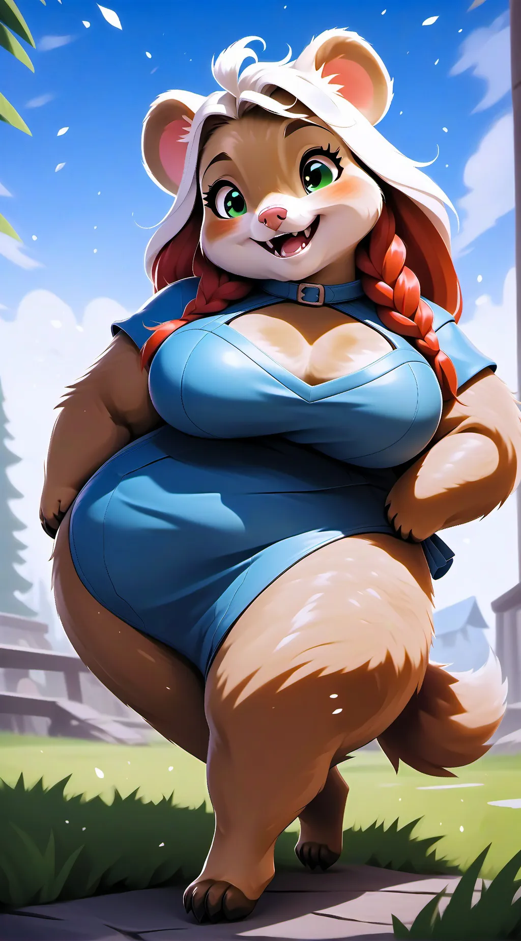 ai character: Redwood background