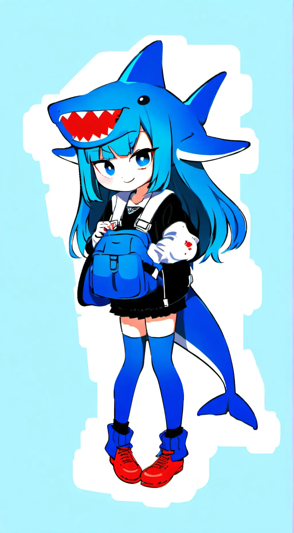 ai character: Shawna🦈🌙 background