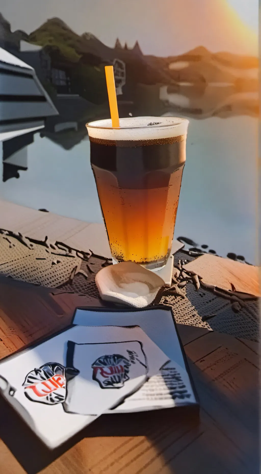 ai character: rootbeer  background