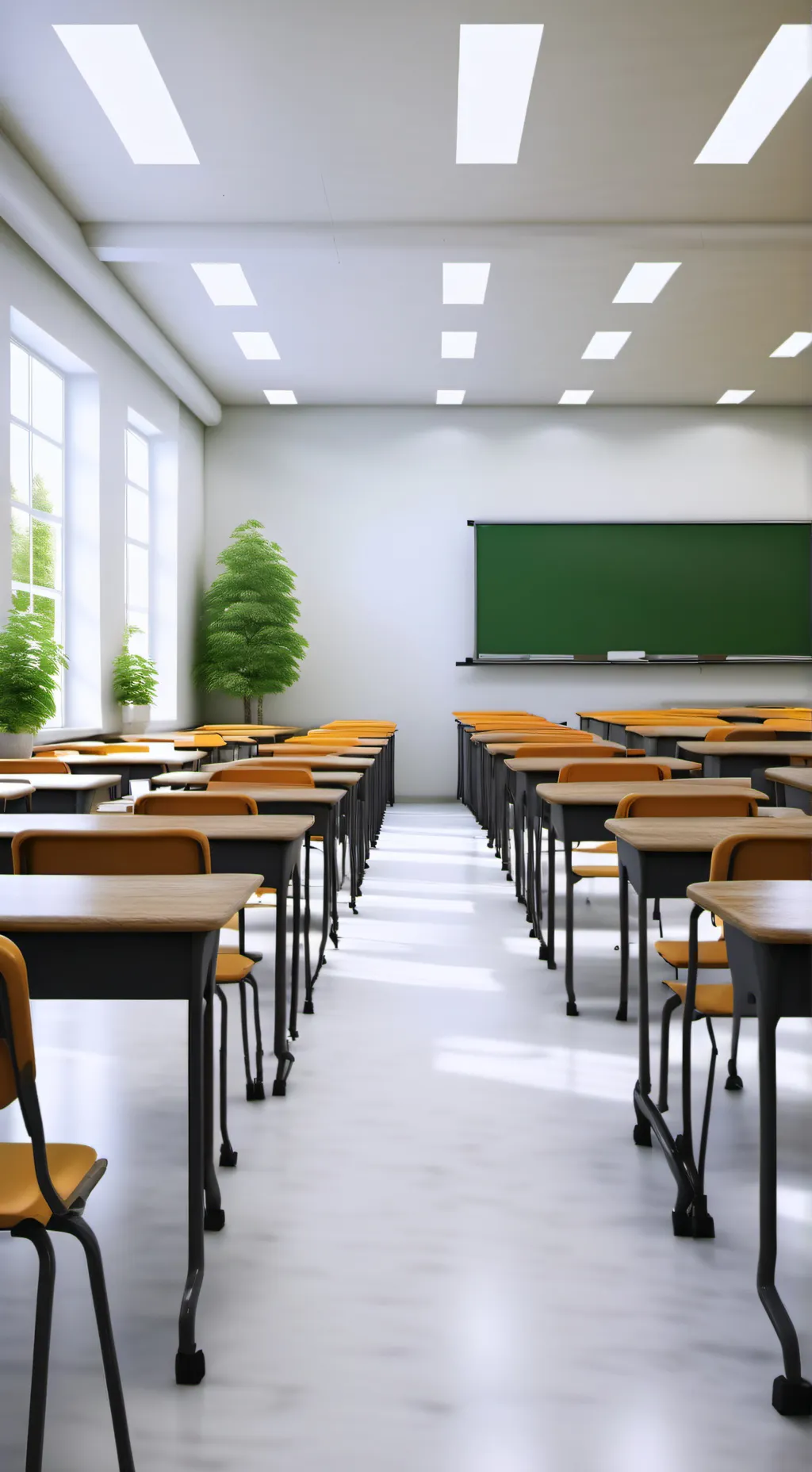 ai character: classroom background