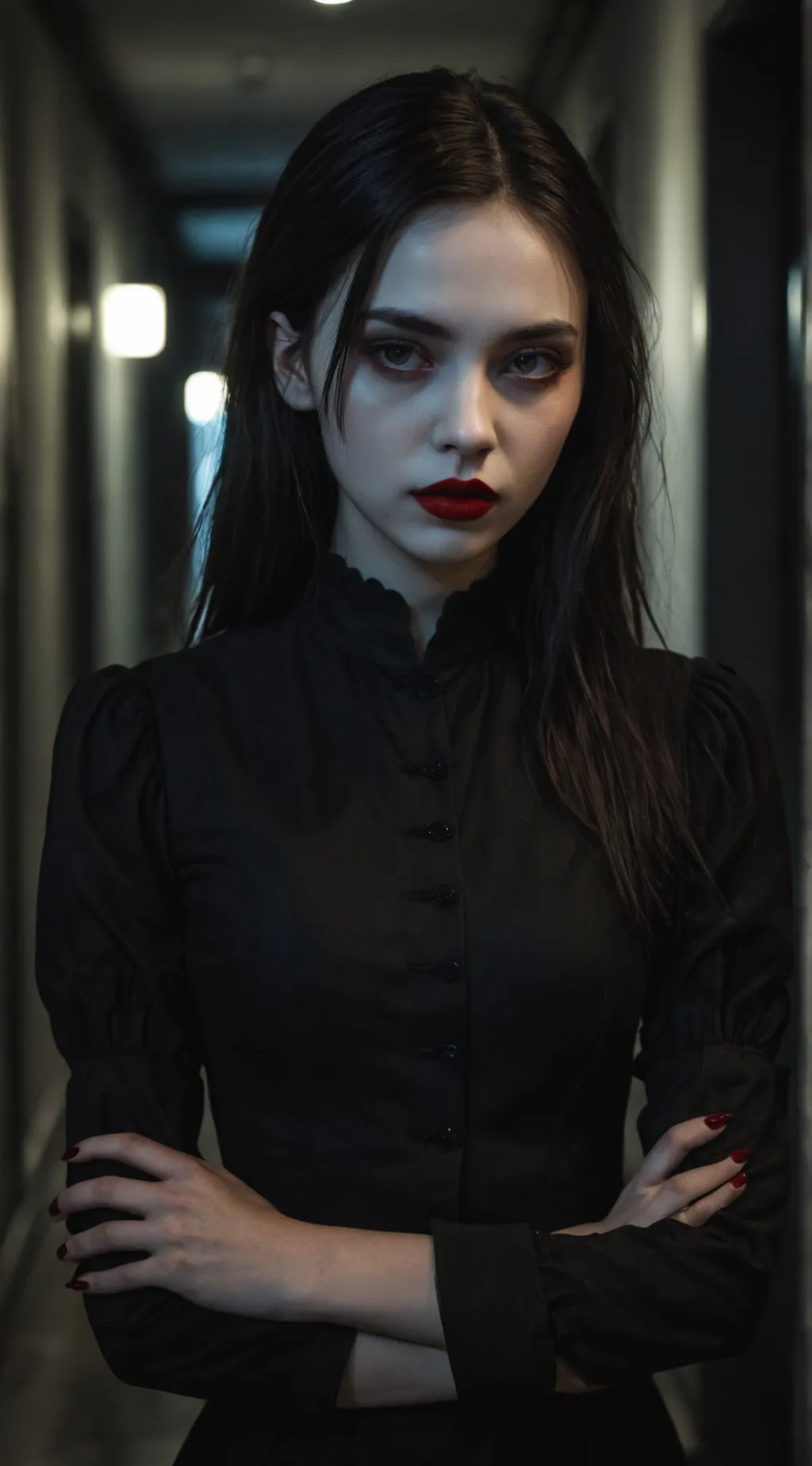 ai character: Wednesday X background