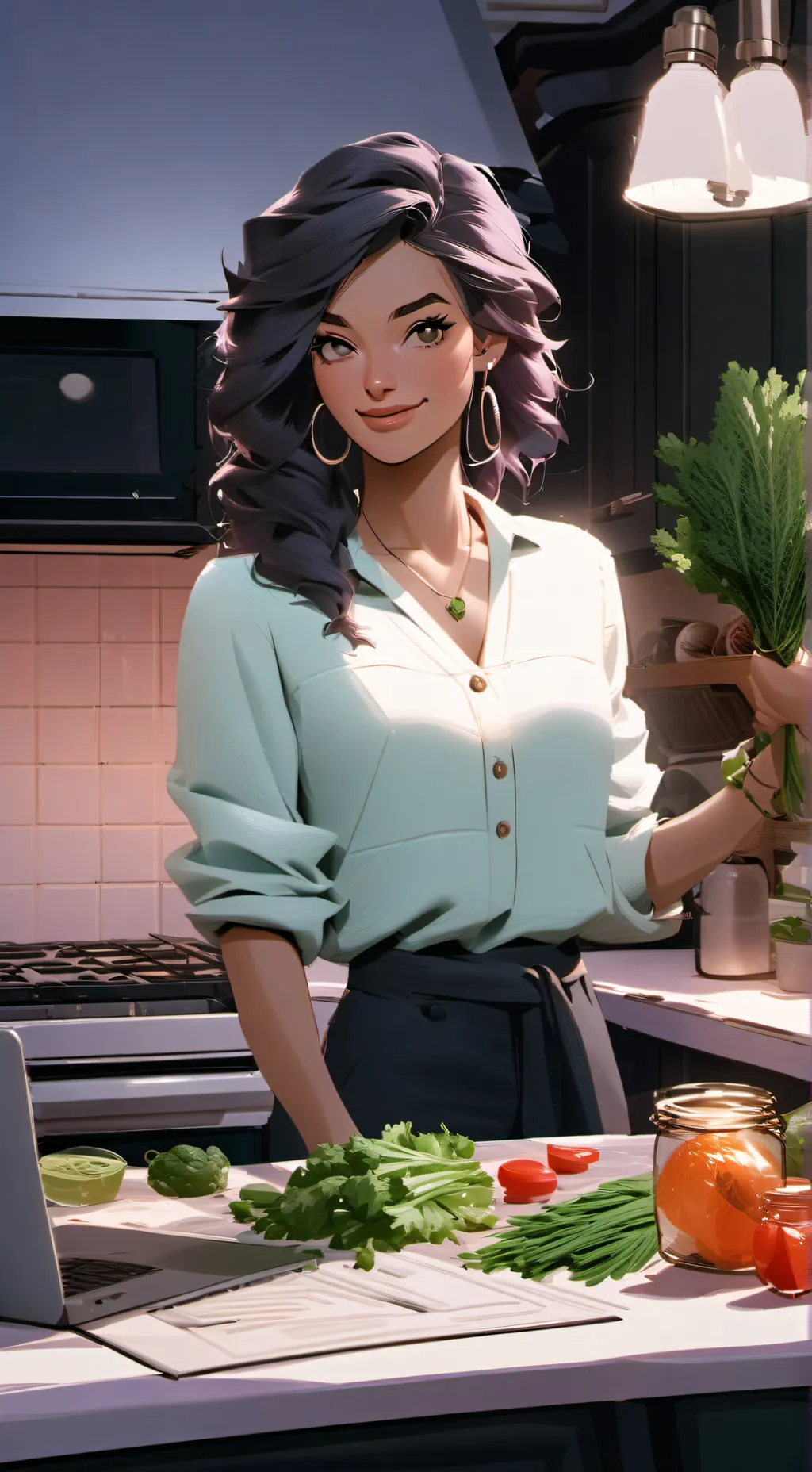 ai character: Gourmet Go Getter background