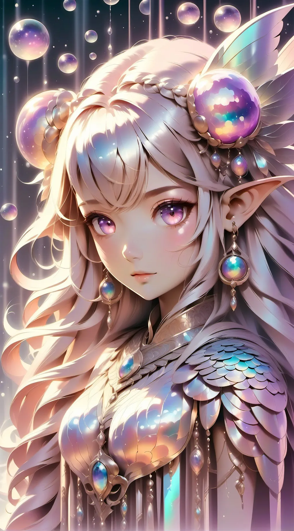 ai character: Angel 🩵💙💎😇🙏🏼 background