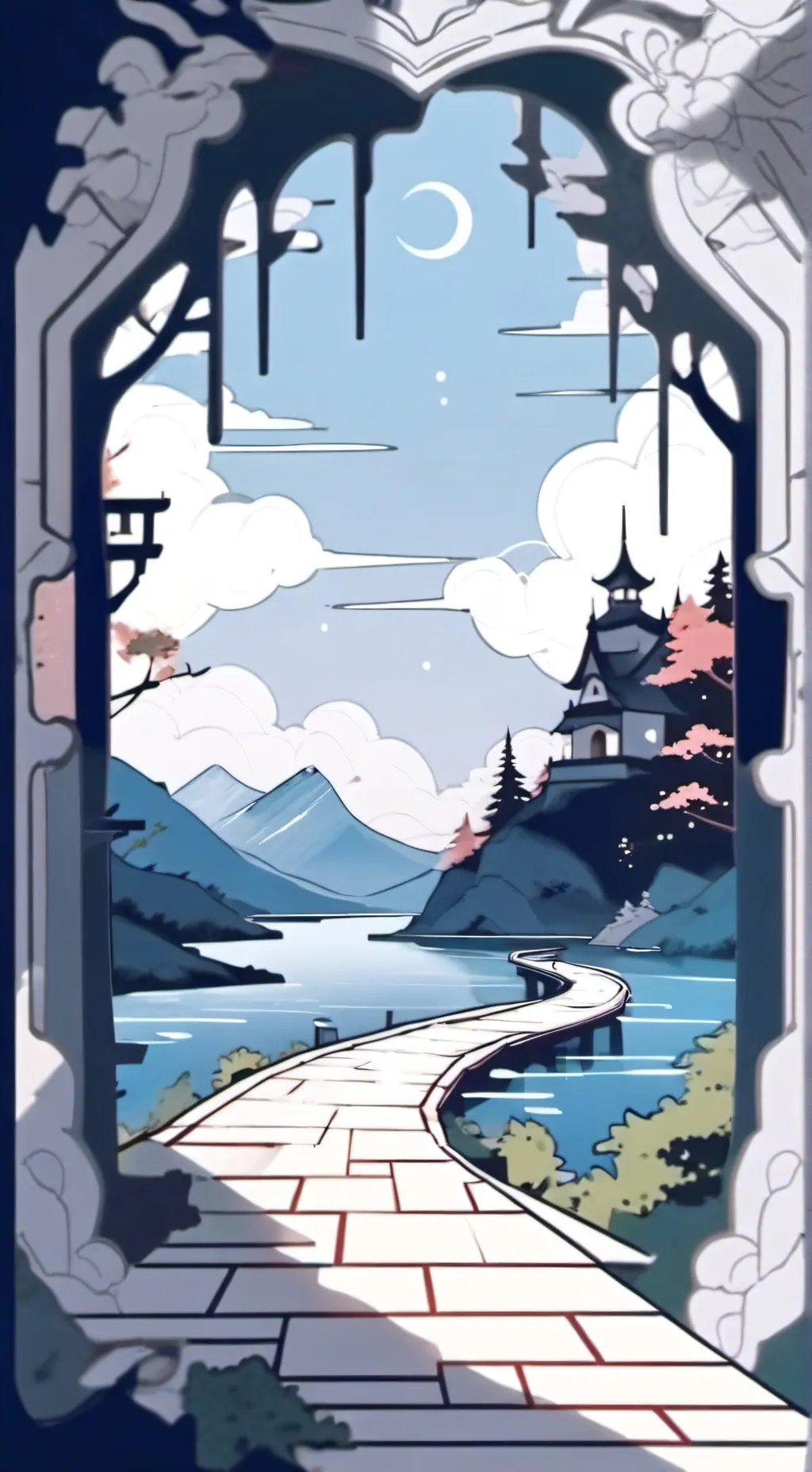 ai character: smiling critters background