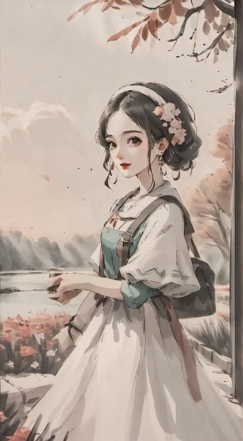 ai character: Luna background