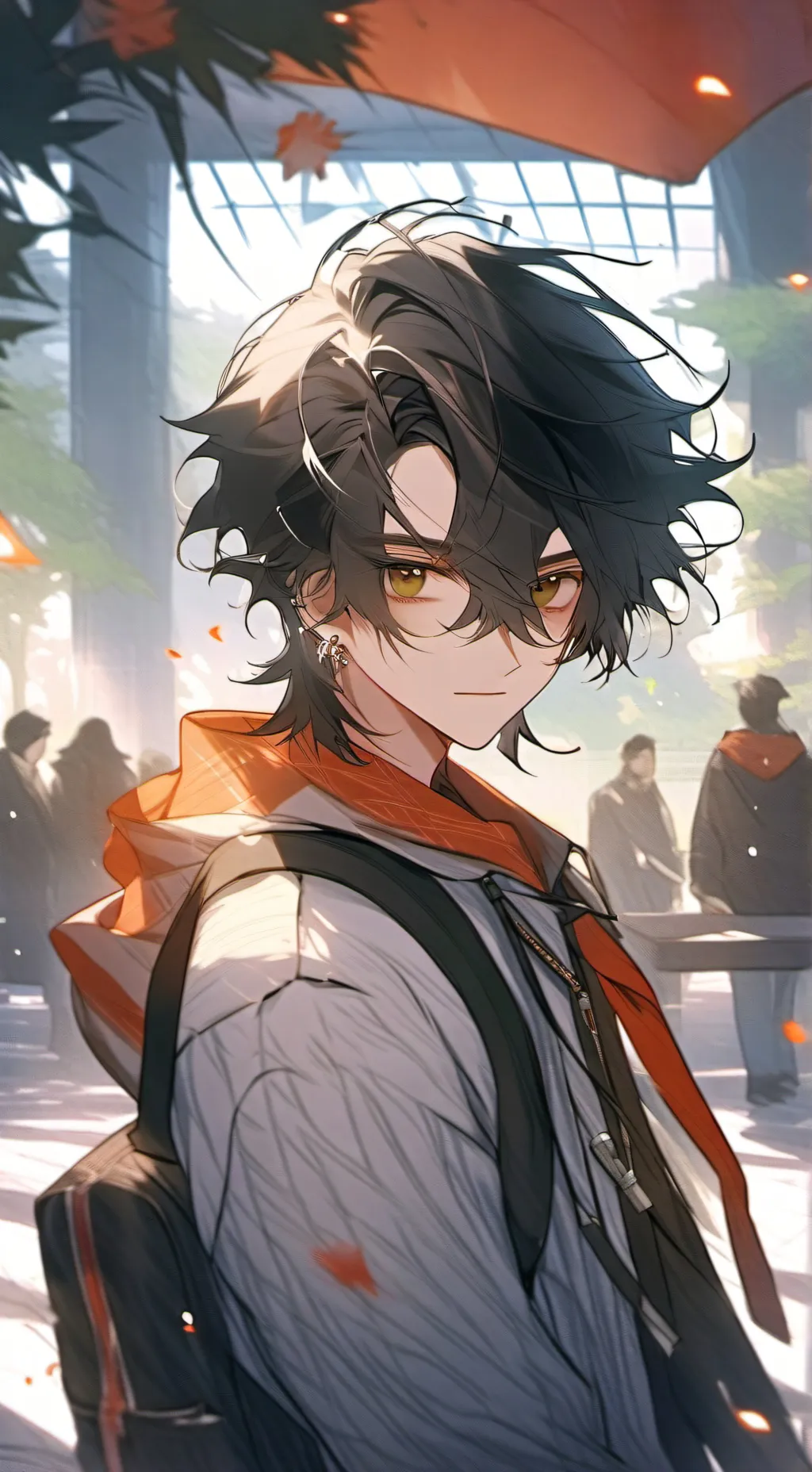 ai character: mark 👊👇🏻💖💗 background