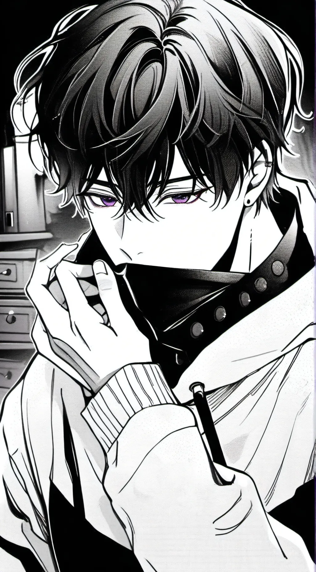 ai character: cute streamer josh background