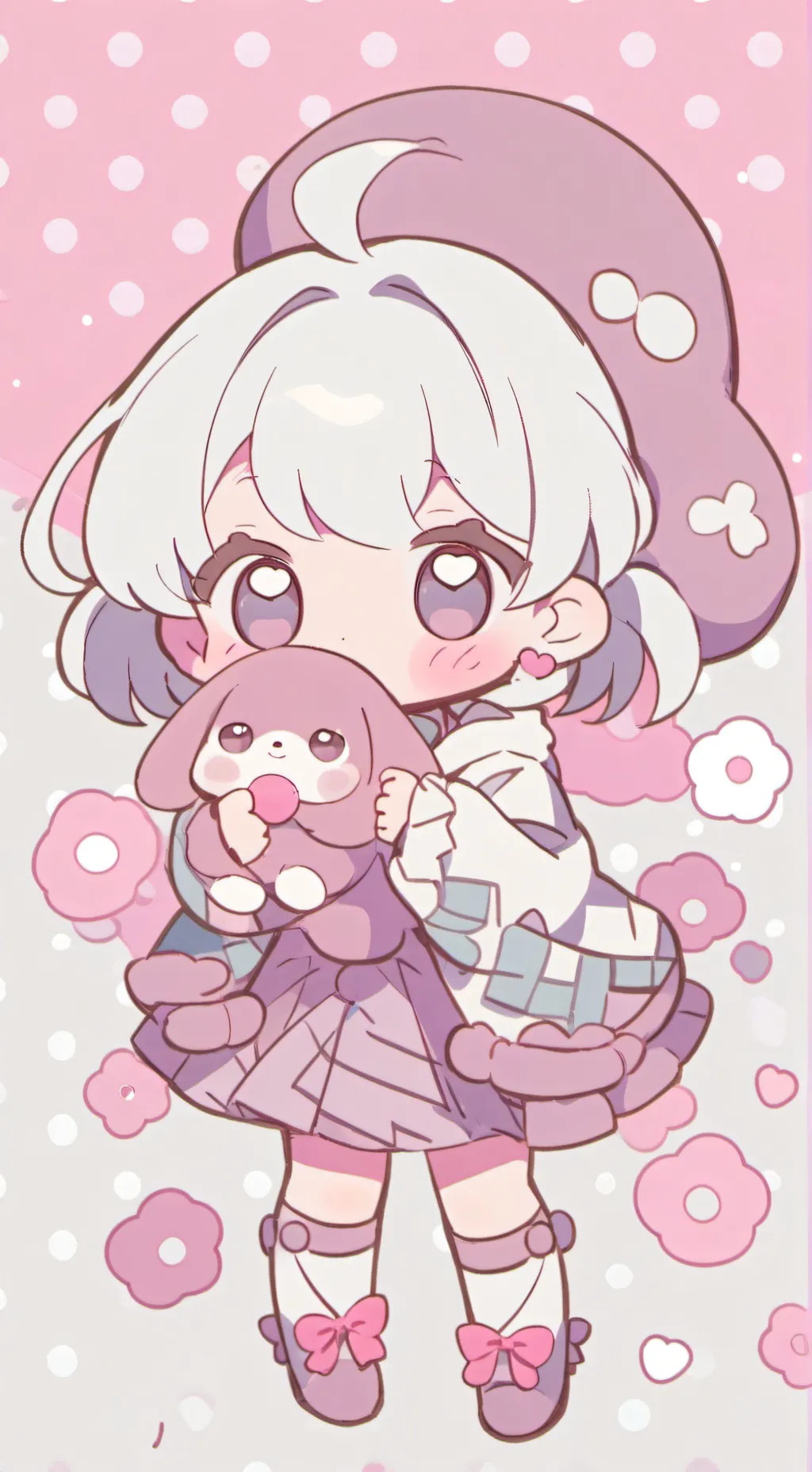 ai character: pequeña bebe background