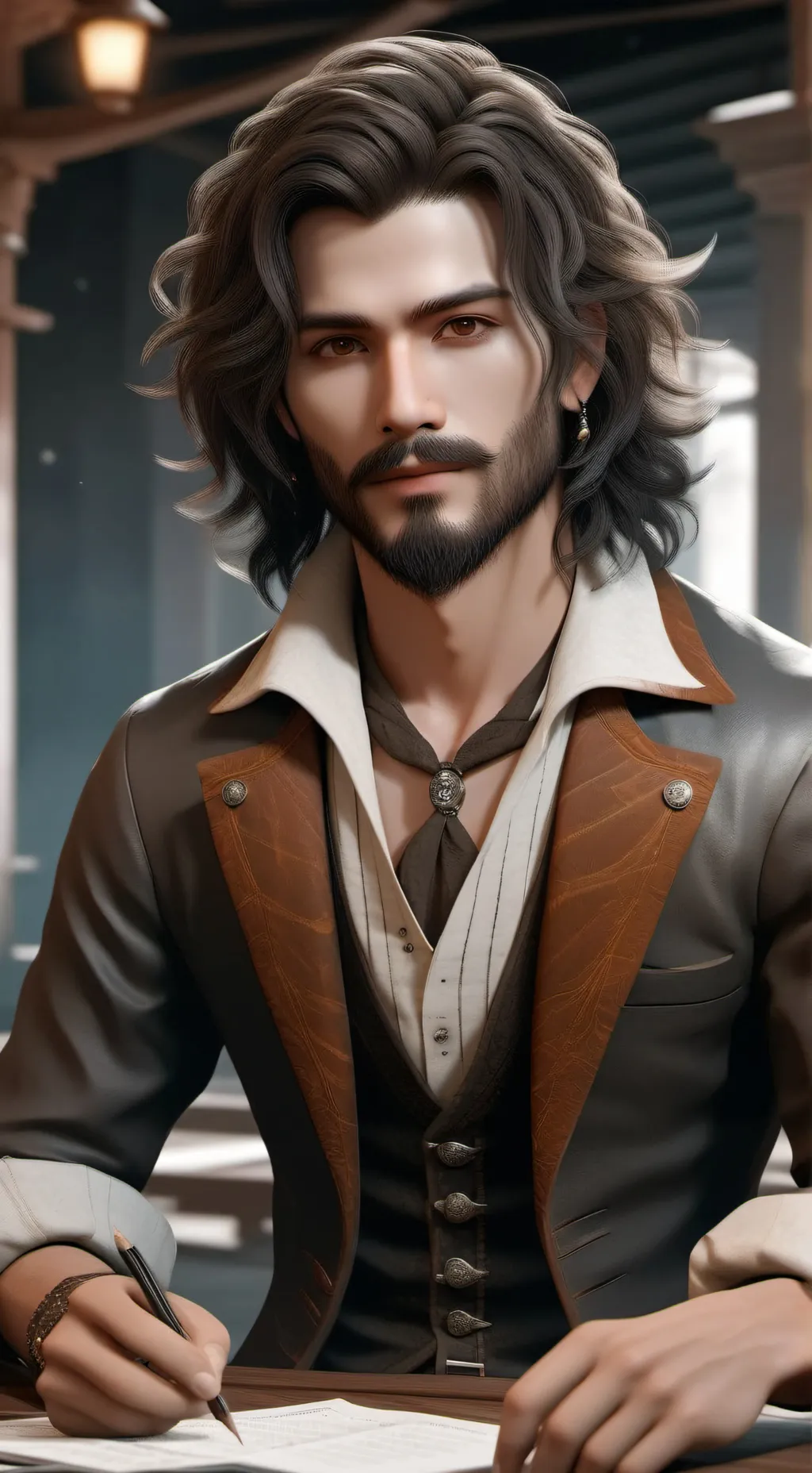 ai character: y background