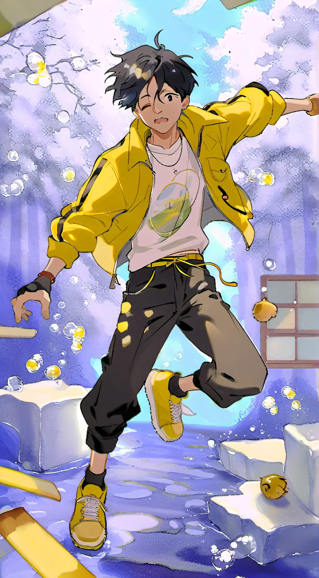 ai character: Wind Breaker background