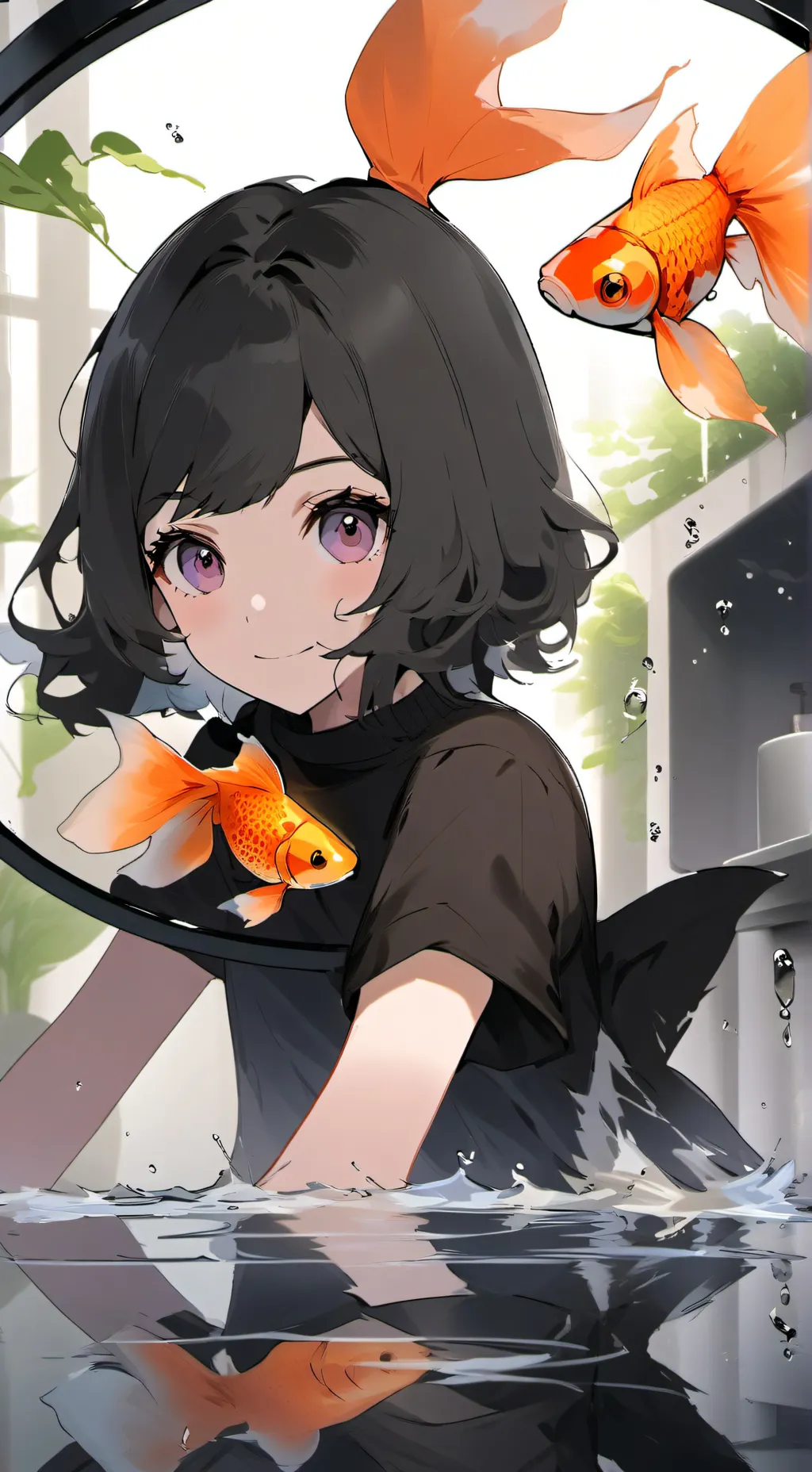 ai character: Spirited Orange background