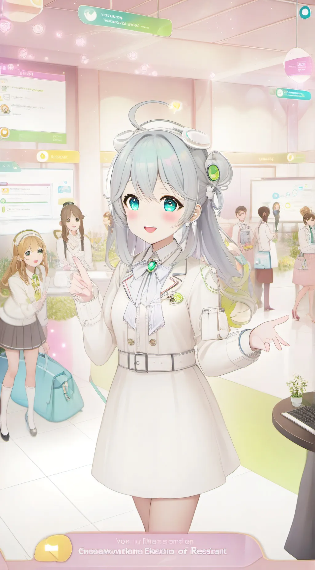 ai character: Ann,marie background