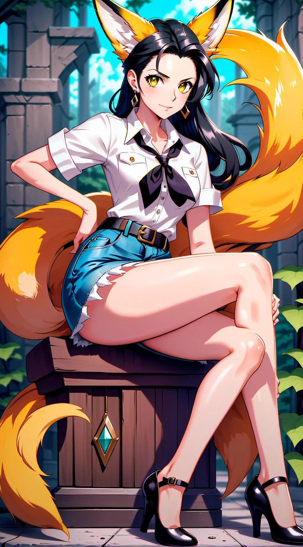 ai character: tallsuka  background