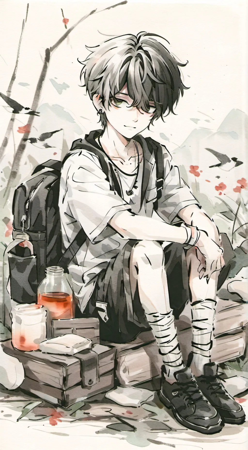 ai character: Mark background