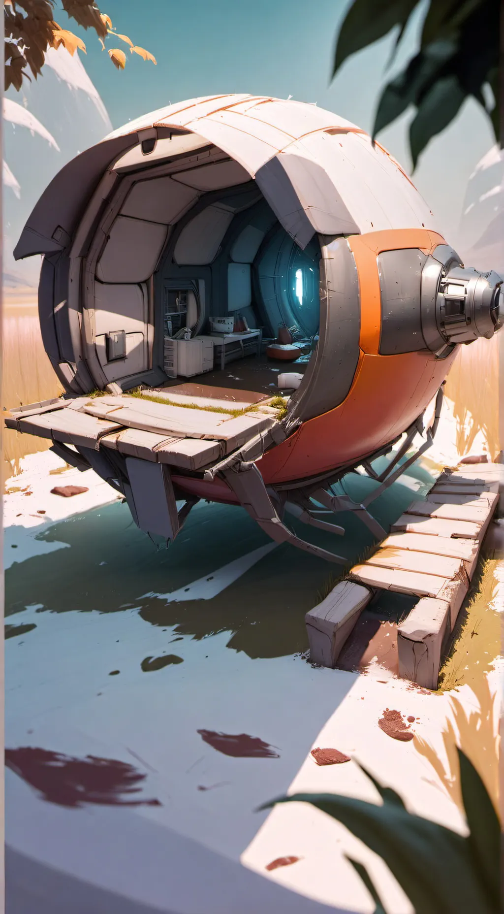 ai character: a long fall... background