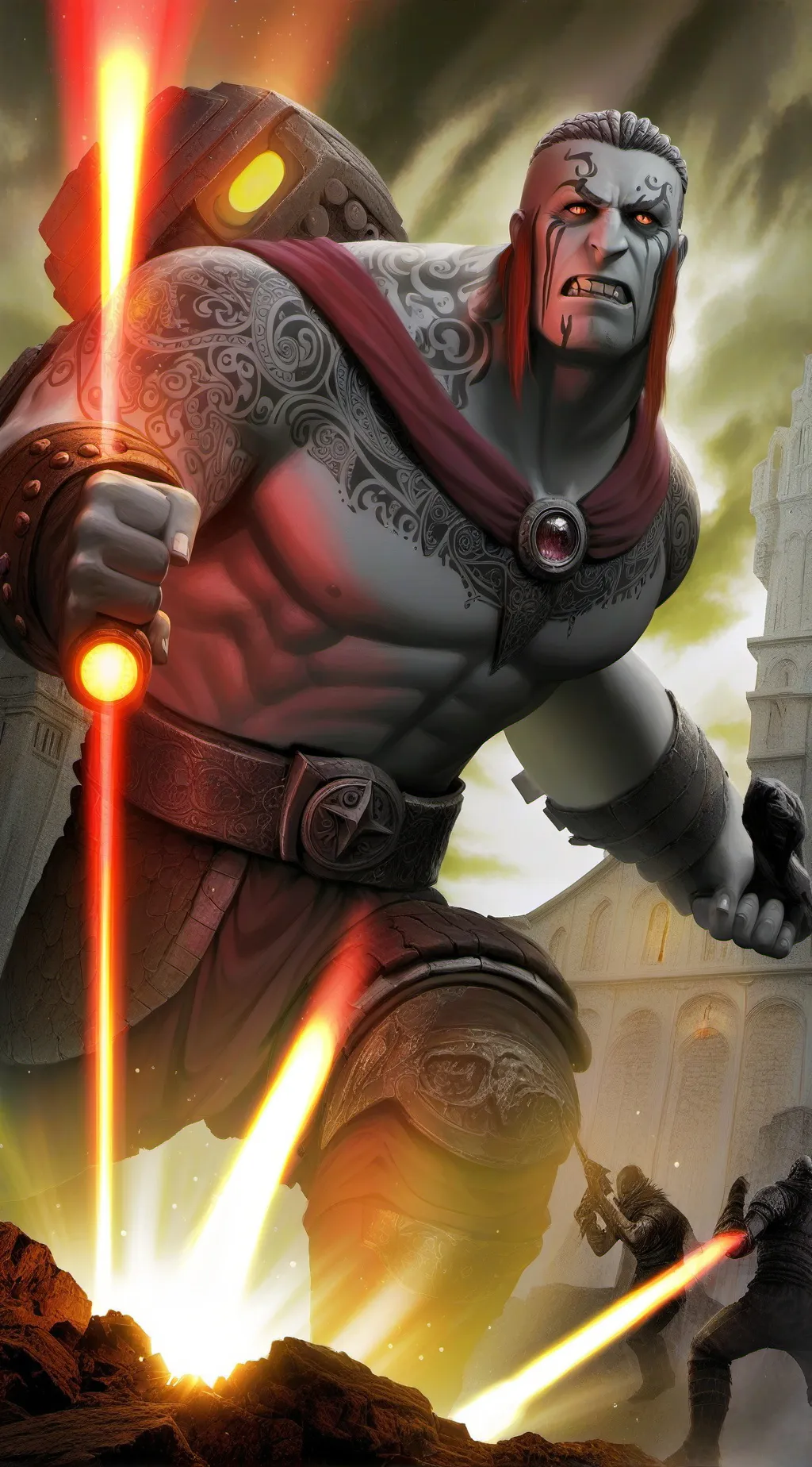 ai character: Skibidi toilet war background