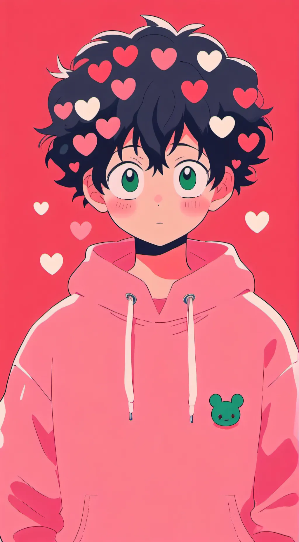 ai character: Valentine's Day  background