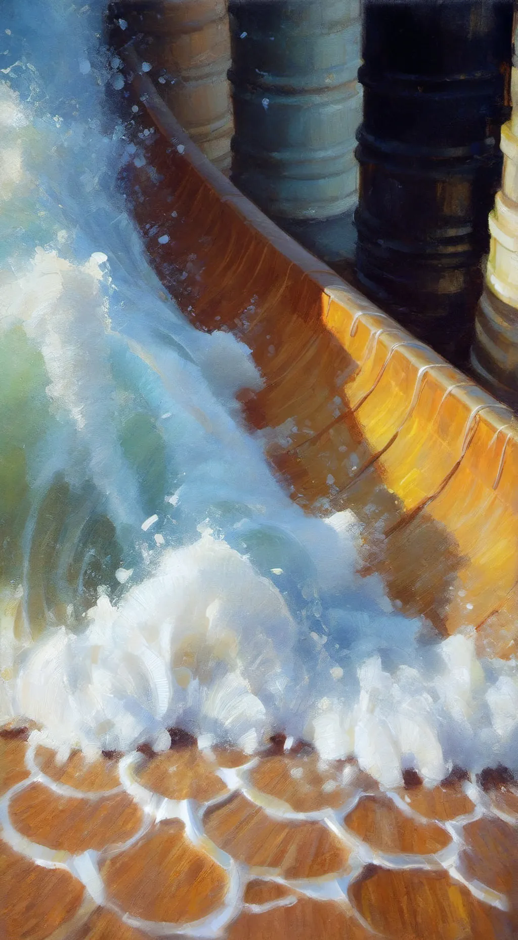 ai character: Forsaken waterpark background