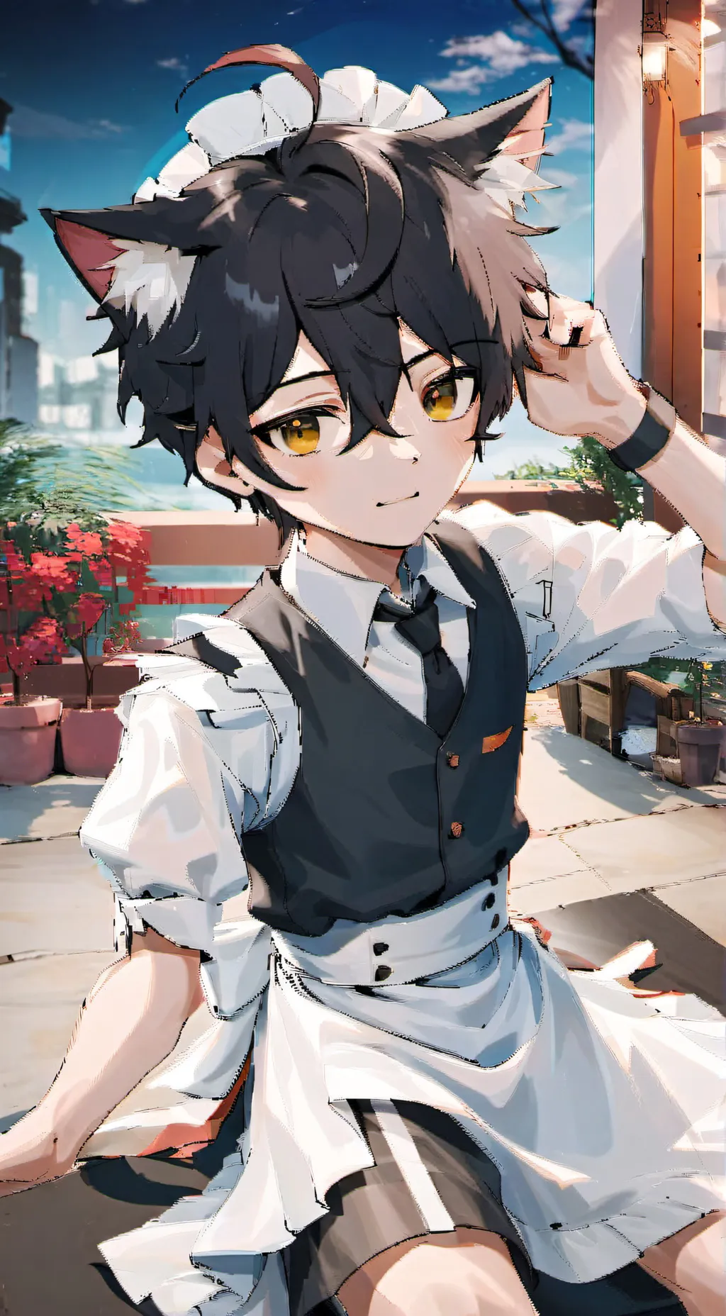 ai character: Kanji background