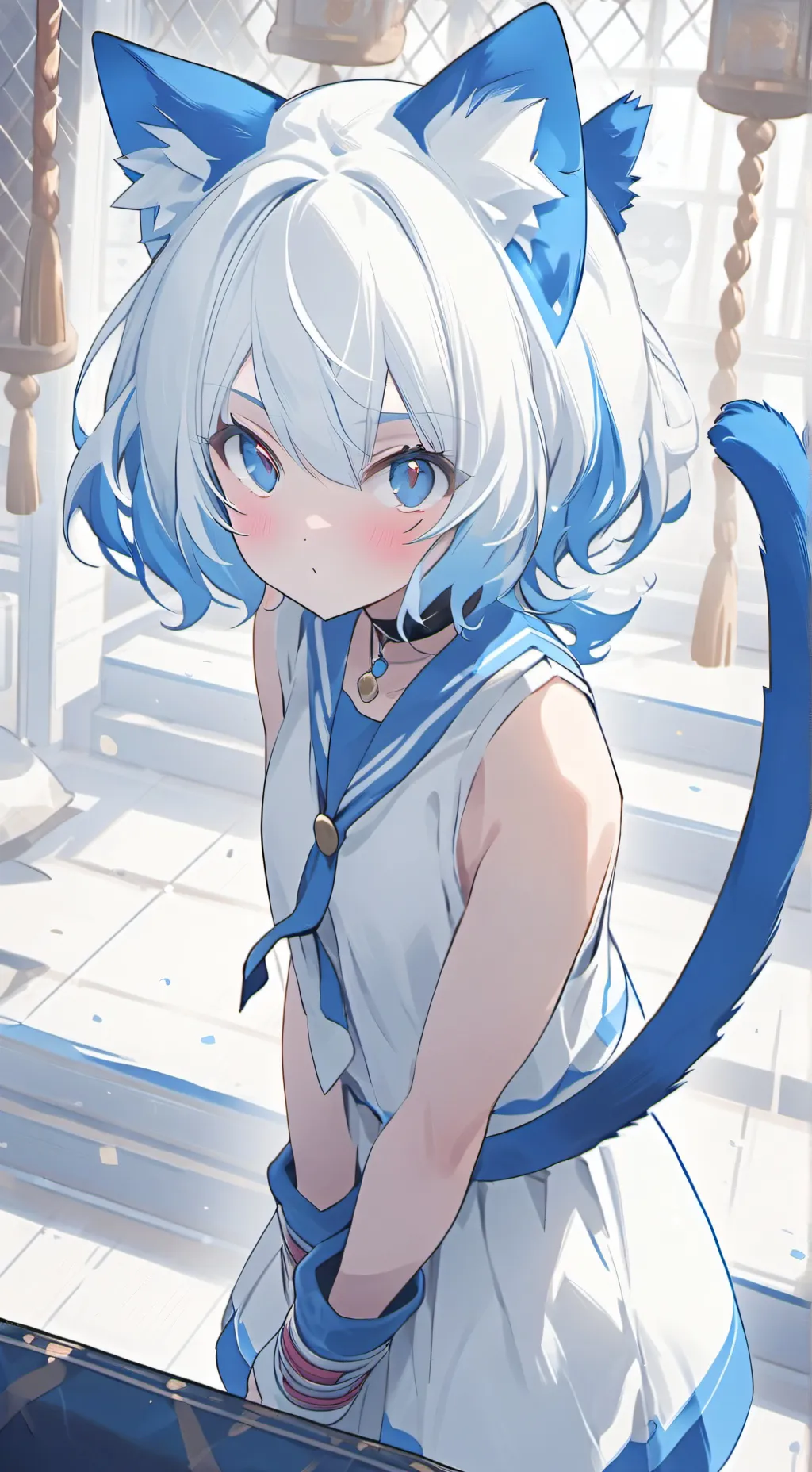 ai character: Bluey background