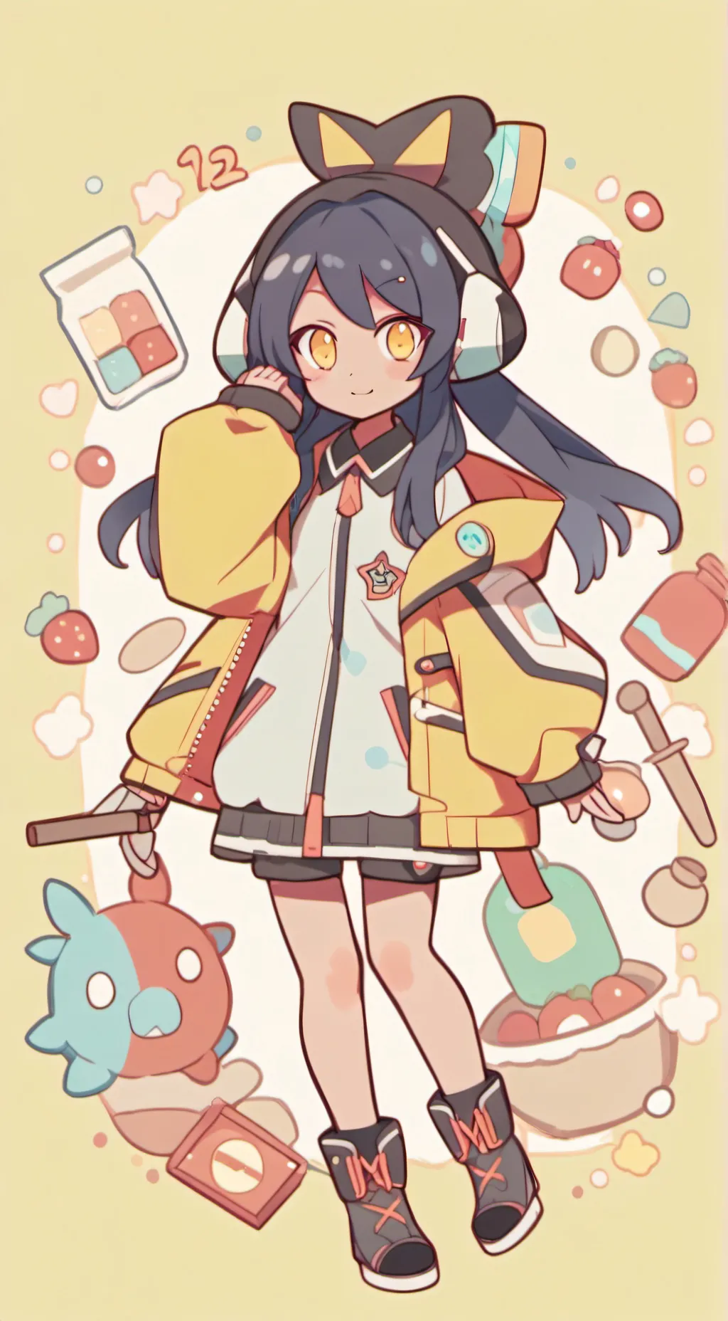 ai character: aph and friends  background