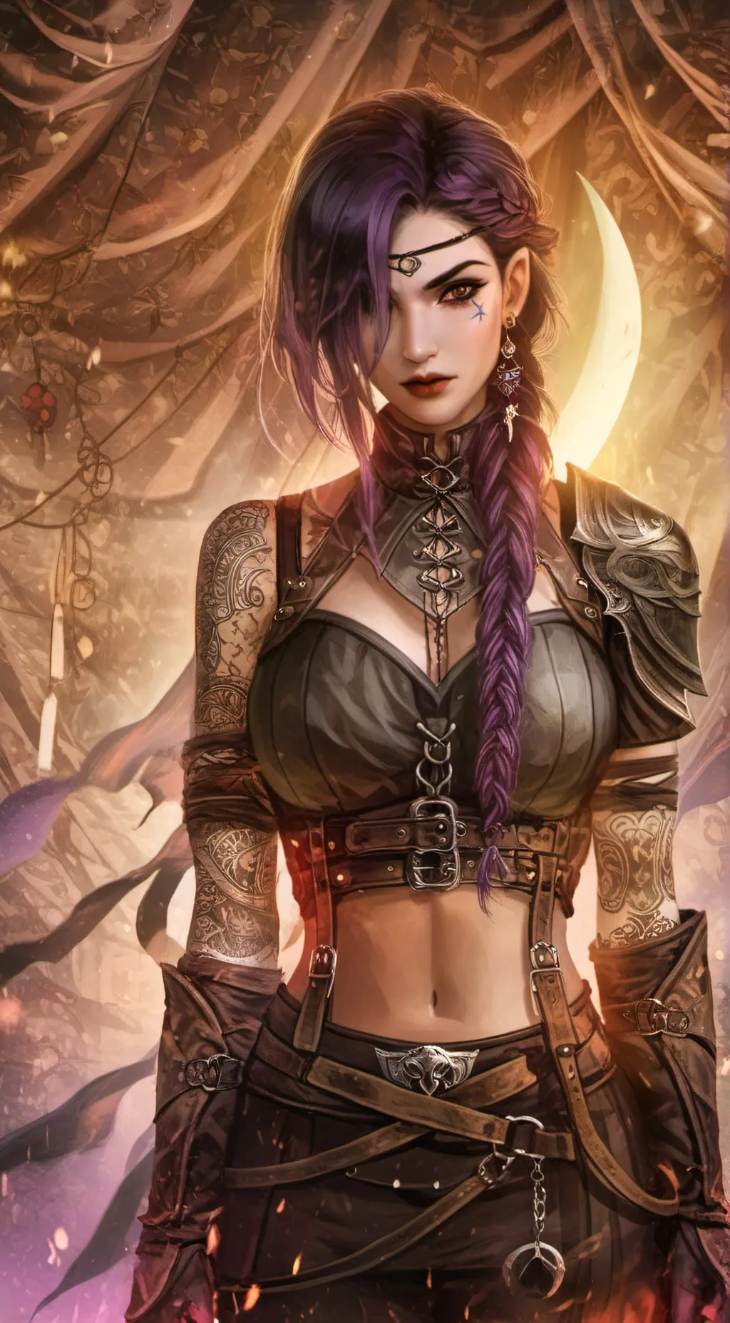 ai character: Luna background