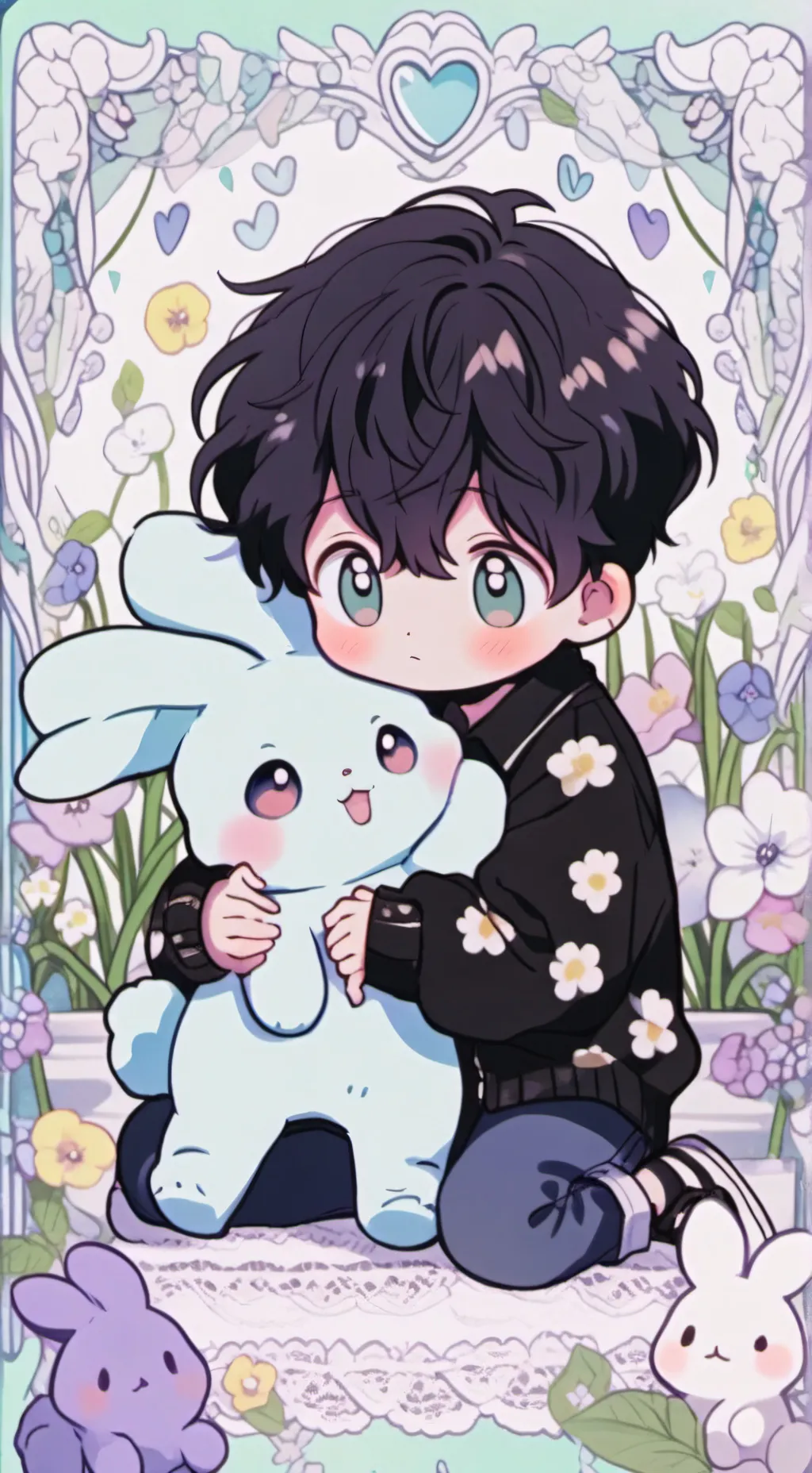 ai character: Toddler Son background