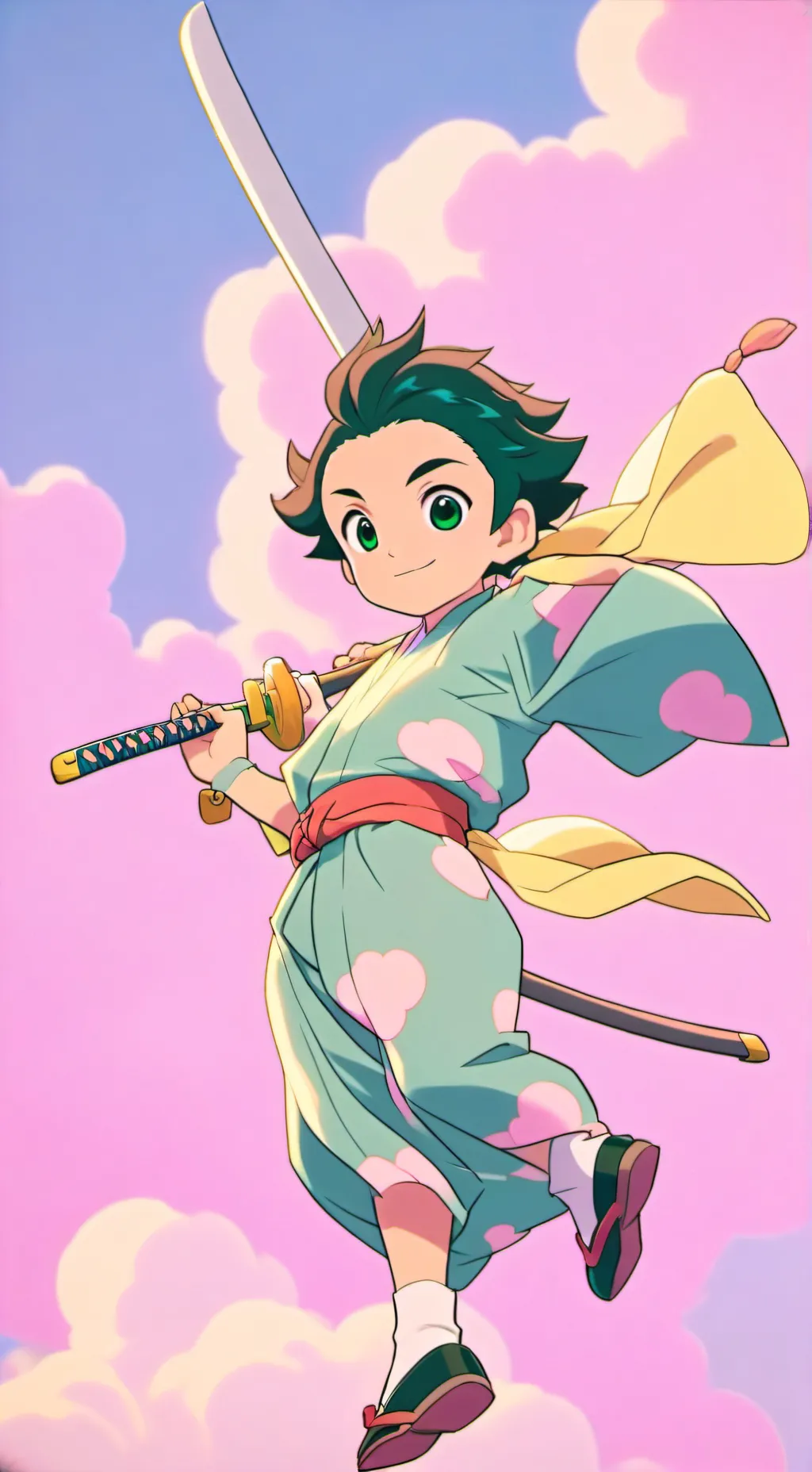 ai character: tanjiro te engaña  background