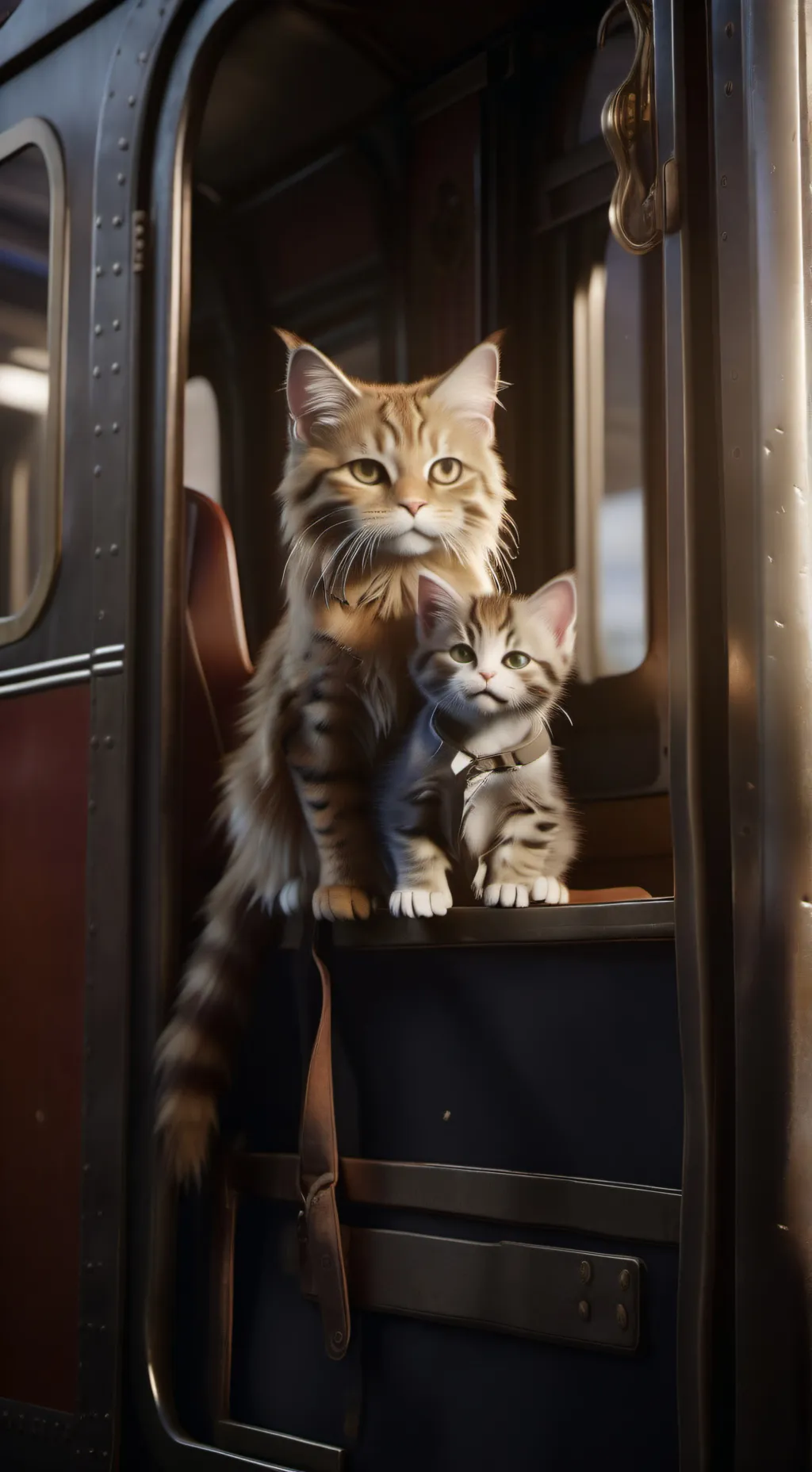 ai character: Mama cat trip 3 background