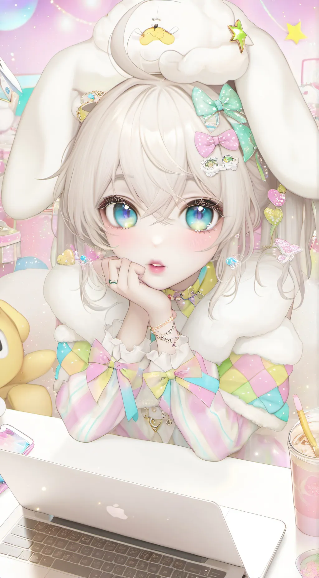 ai character: Morena ♥️♥️ background