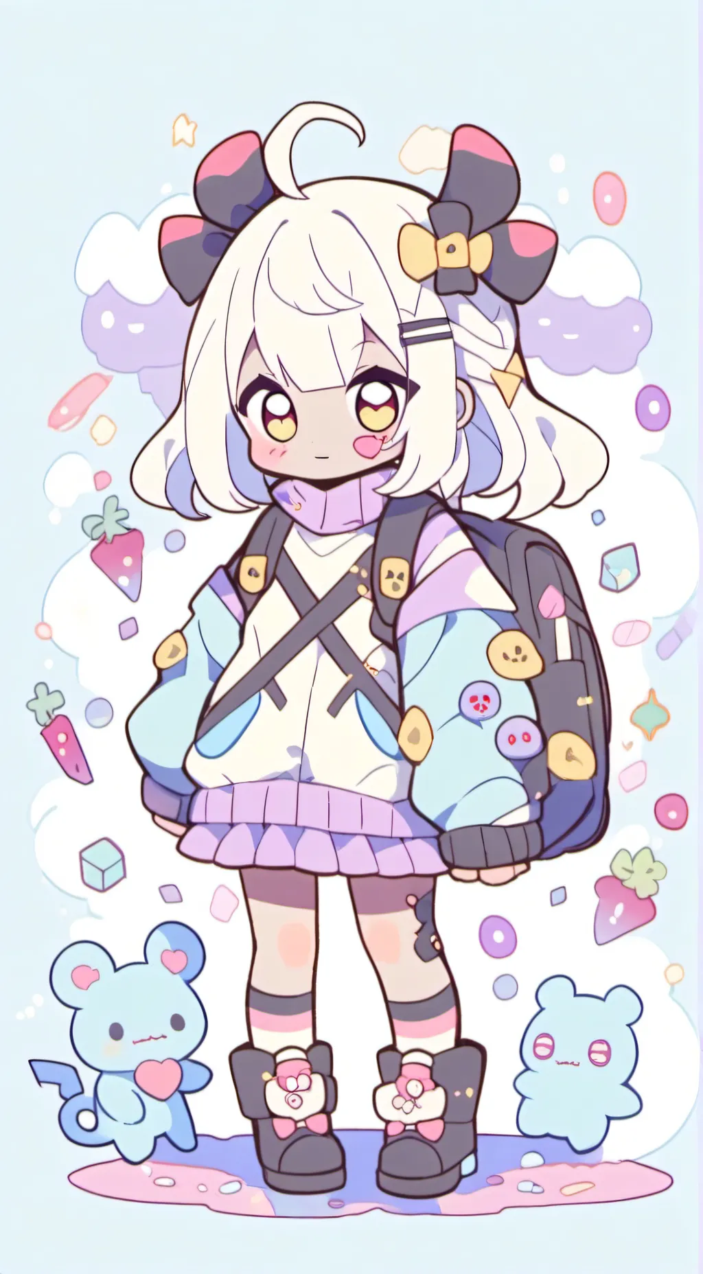 ai character: catty background