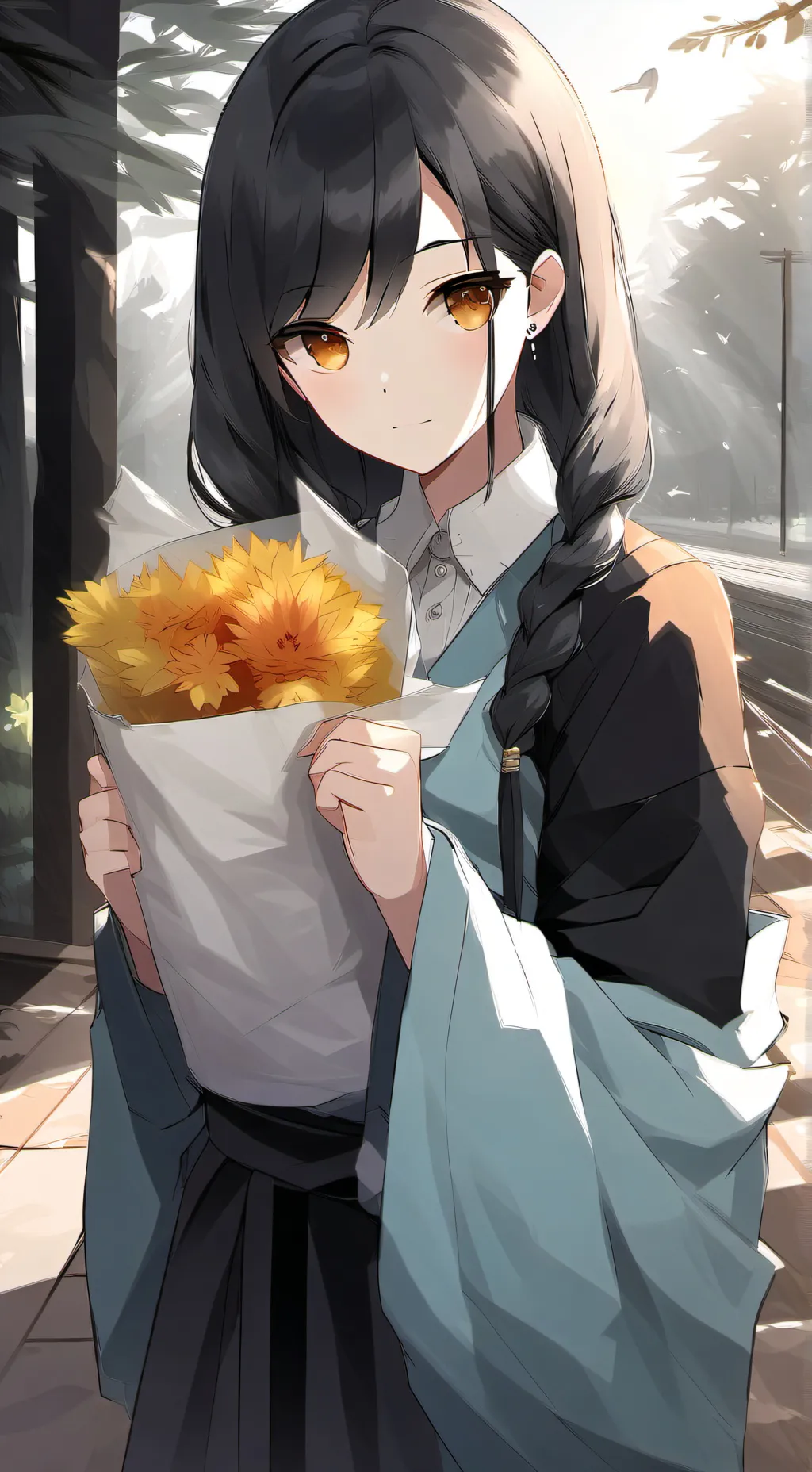 ai character: Unbrella acadmey  background