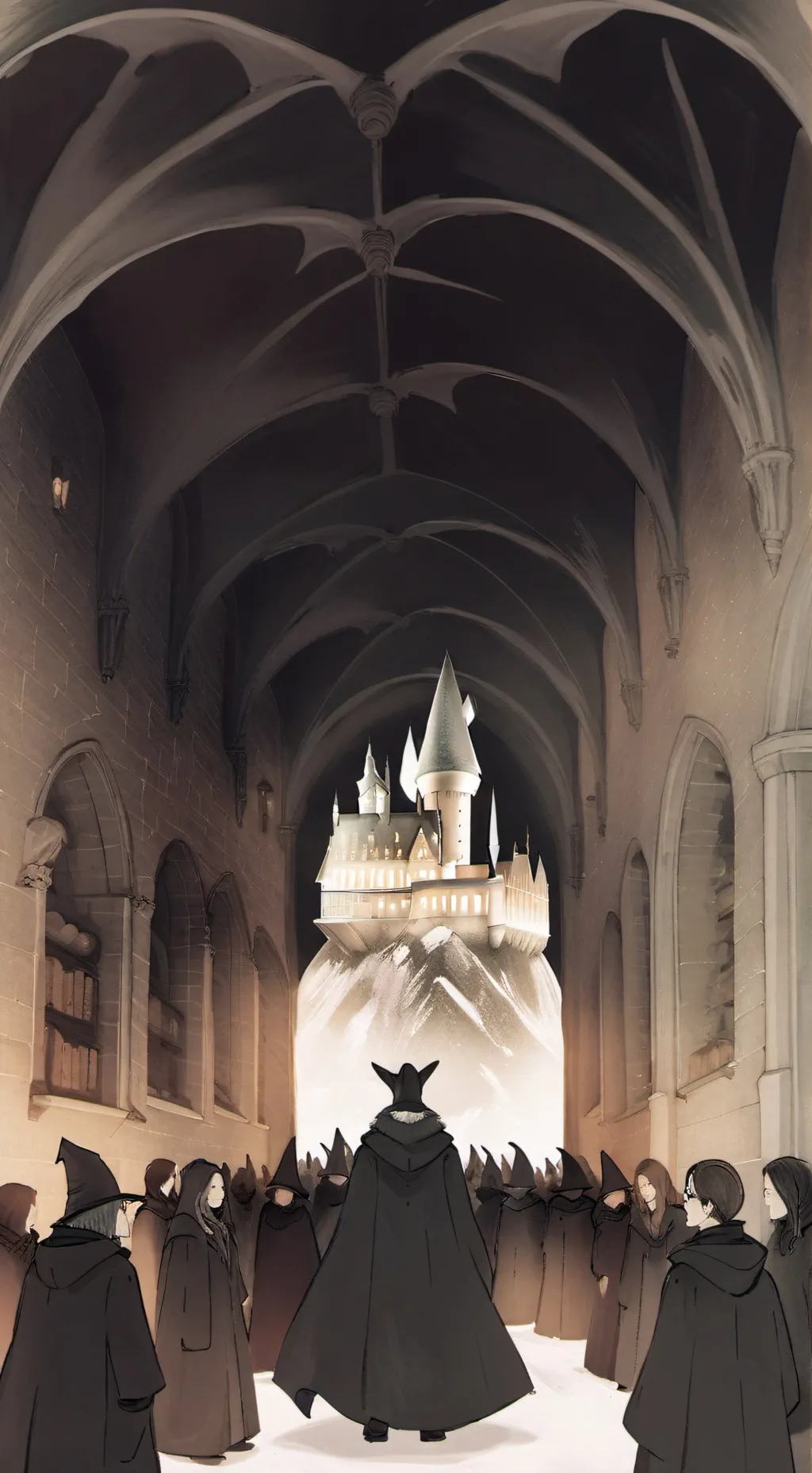 ai character: Hogwarts background