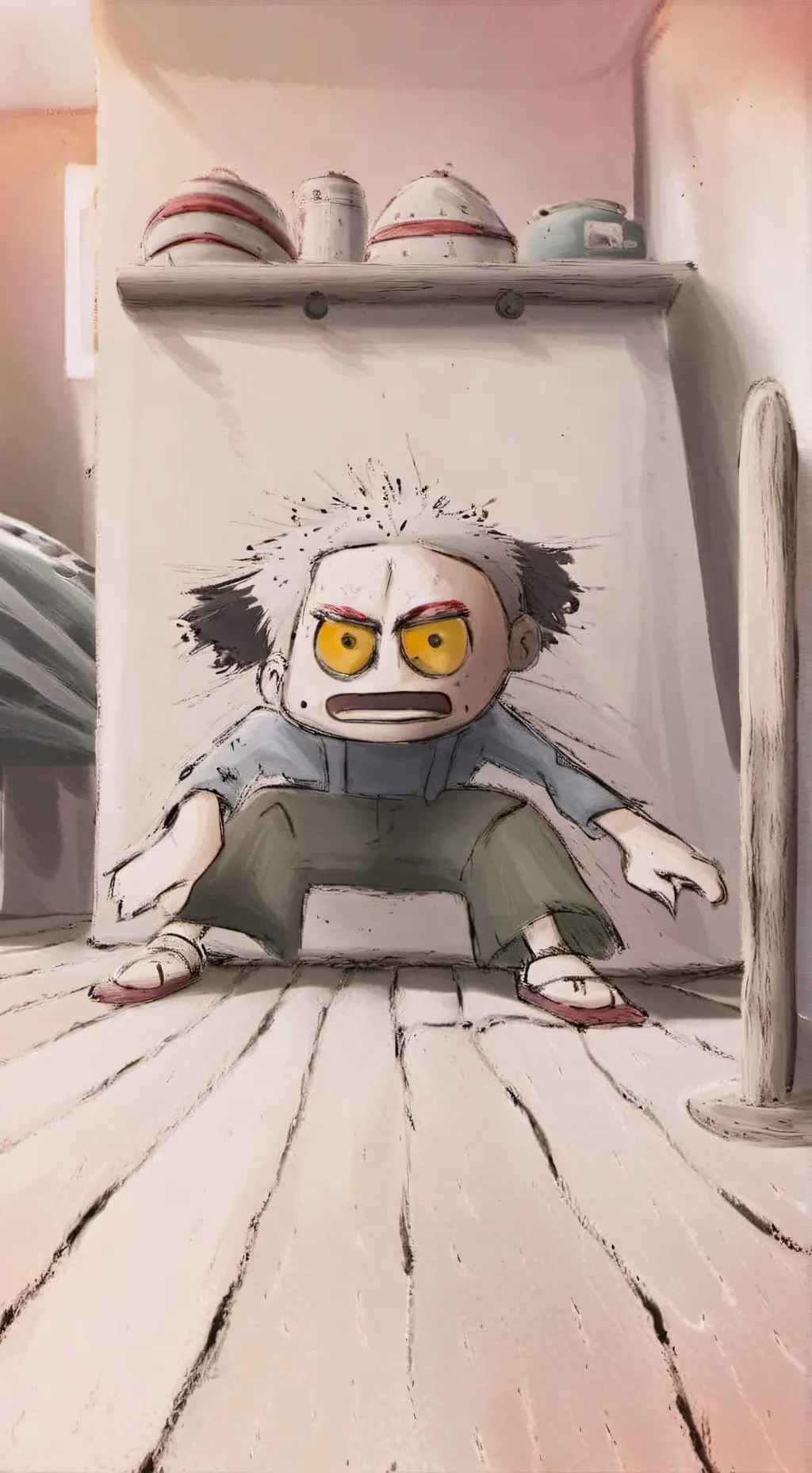 ai character: I'm watching you👹👺 background