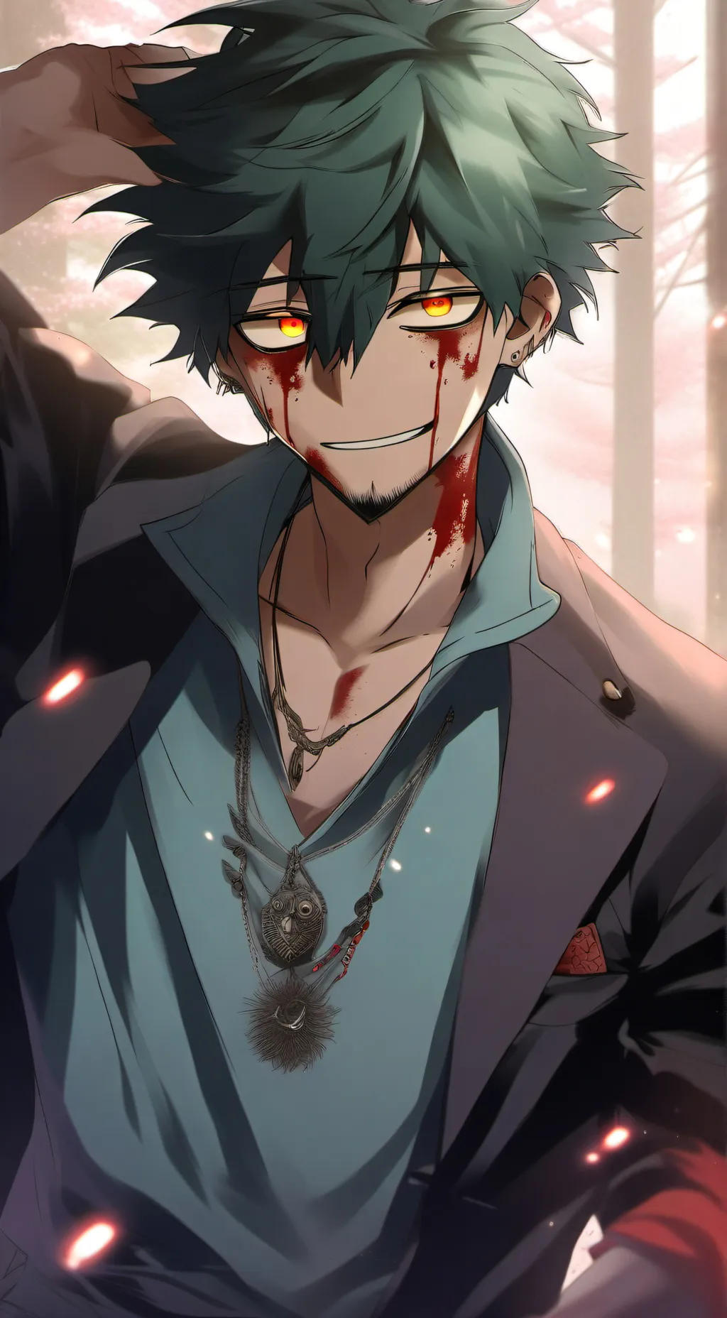 ai character: Deku  background