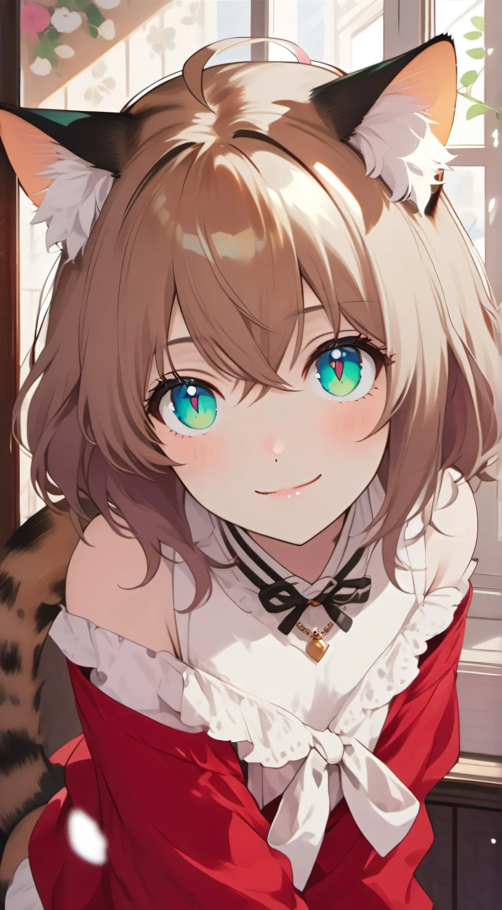 ai character: Tortie Tabbie Spirit background