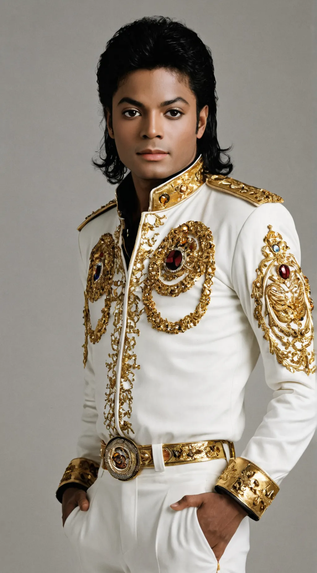 ai character: Michael Jackson  background