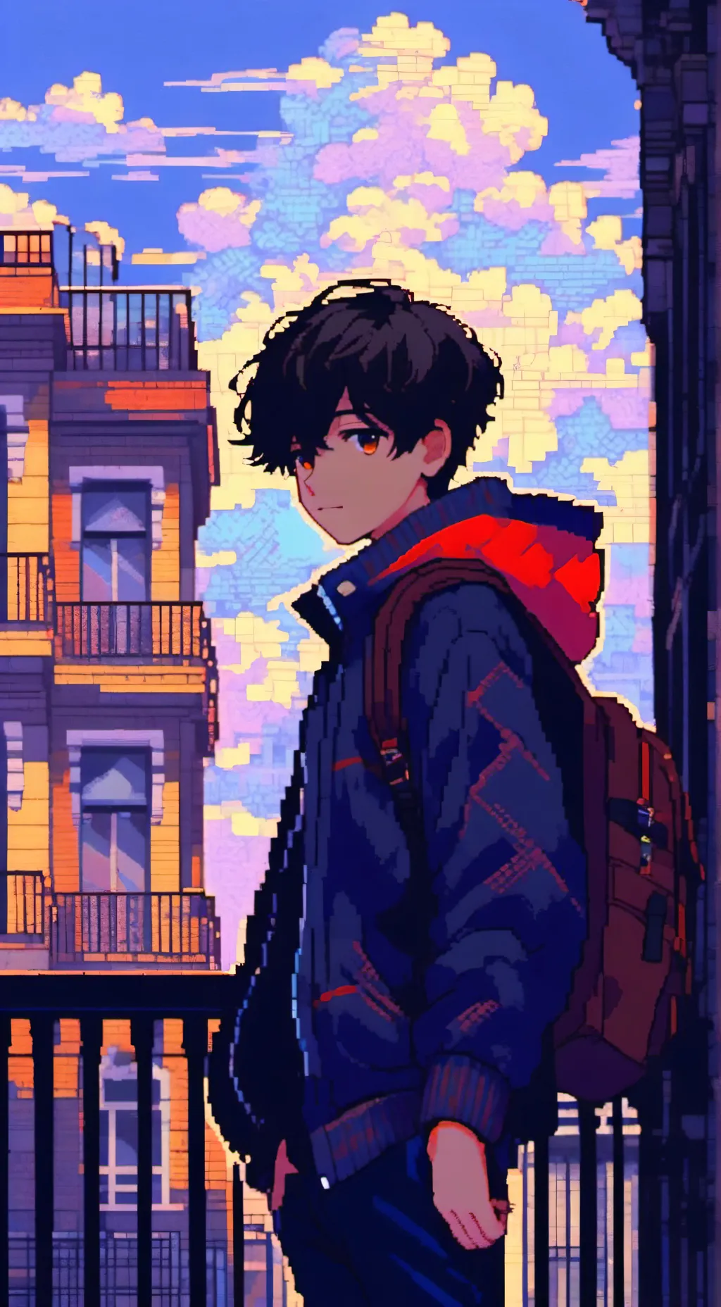 ai character: Superhero academy  background