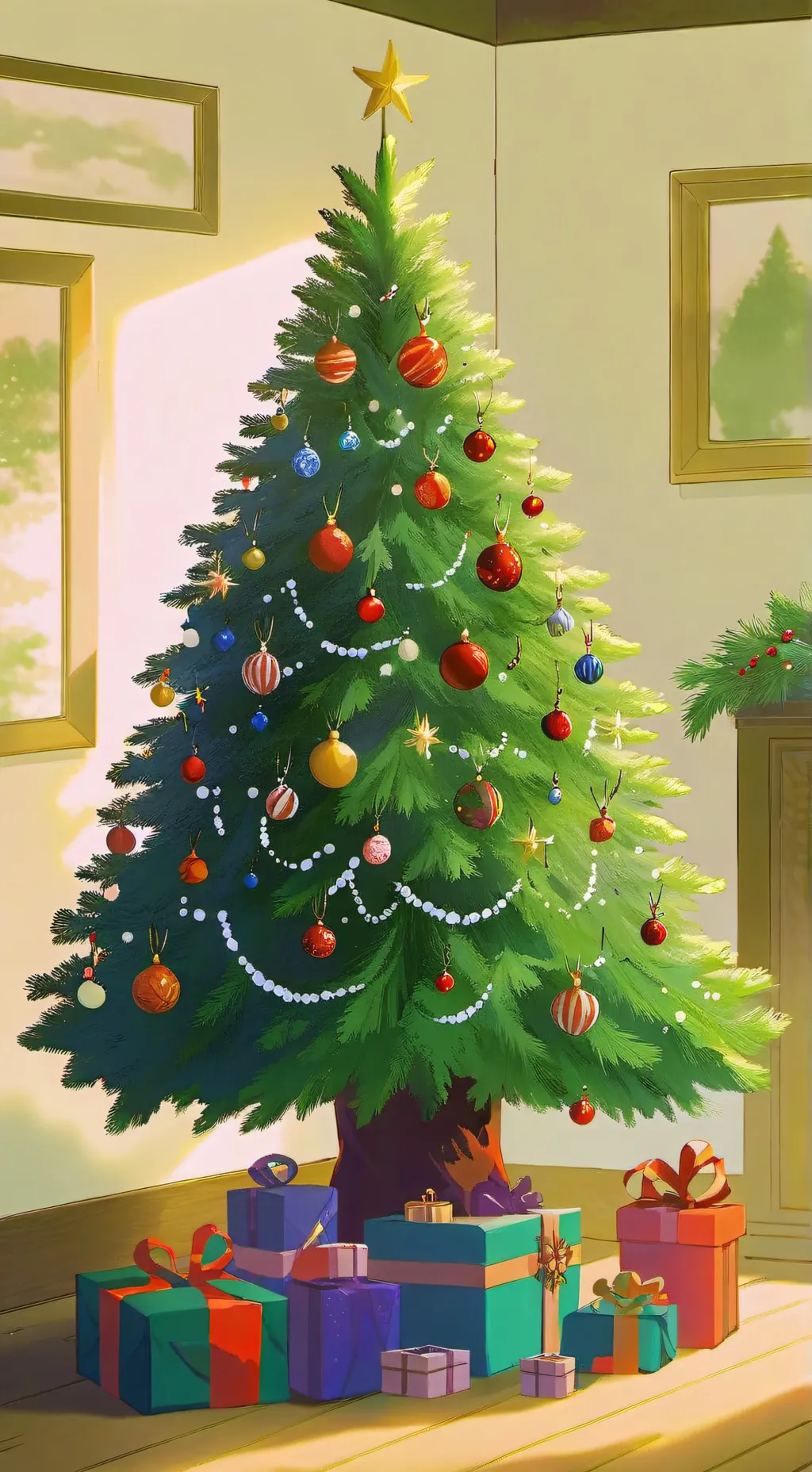 ai character: Mha Christmas! background