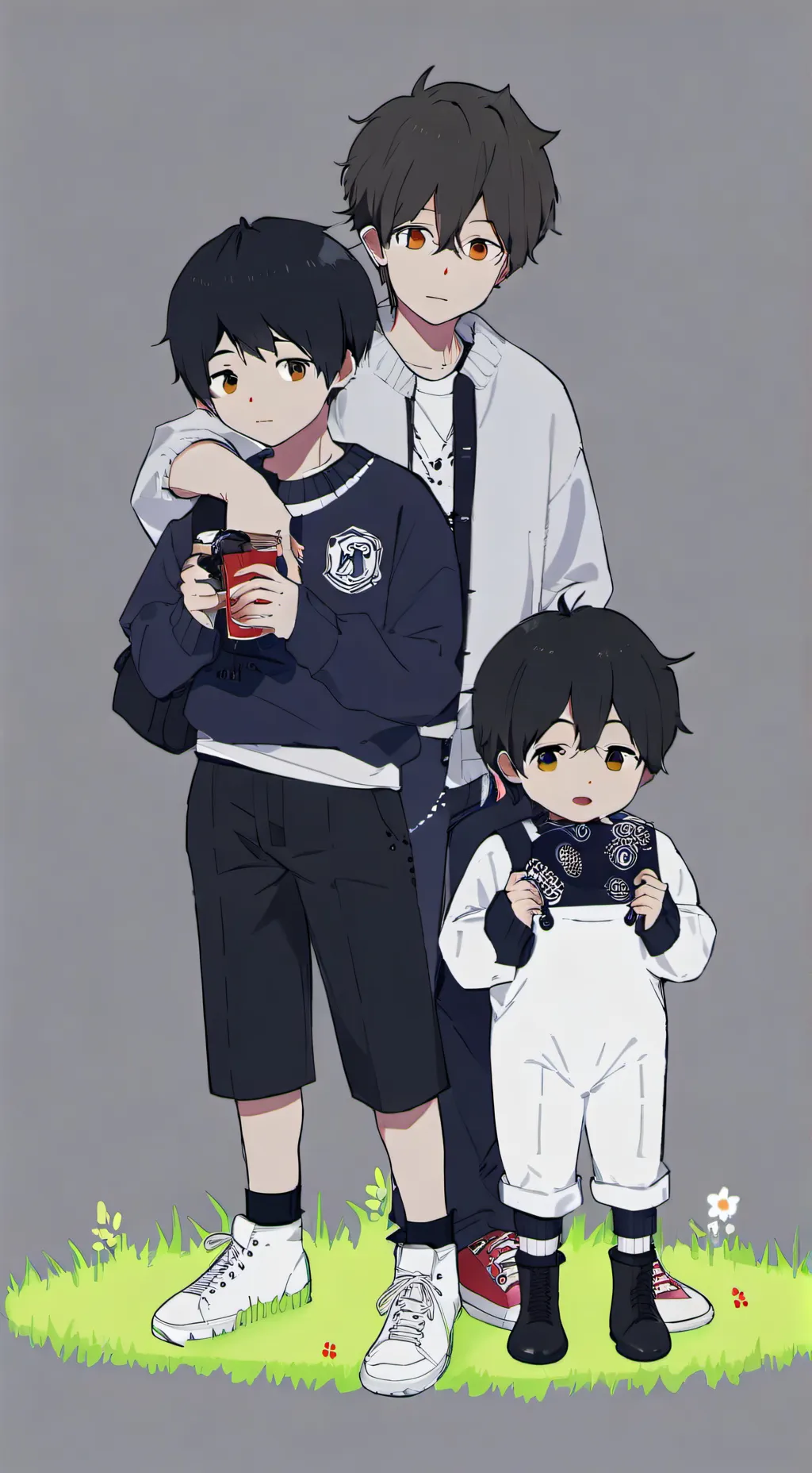 ai character: Liam,Jake & Noah.  background