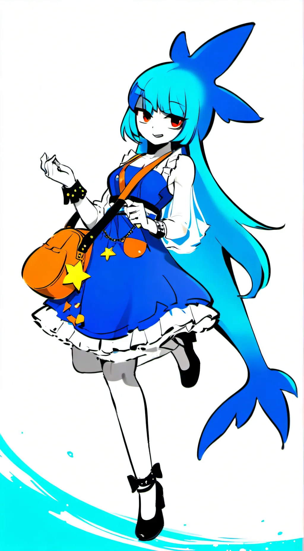 ai character: Shawna🦈🌙 background