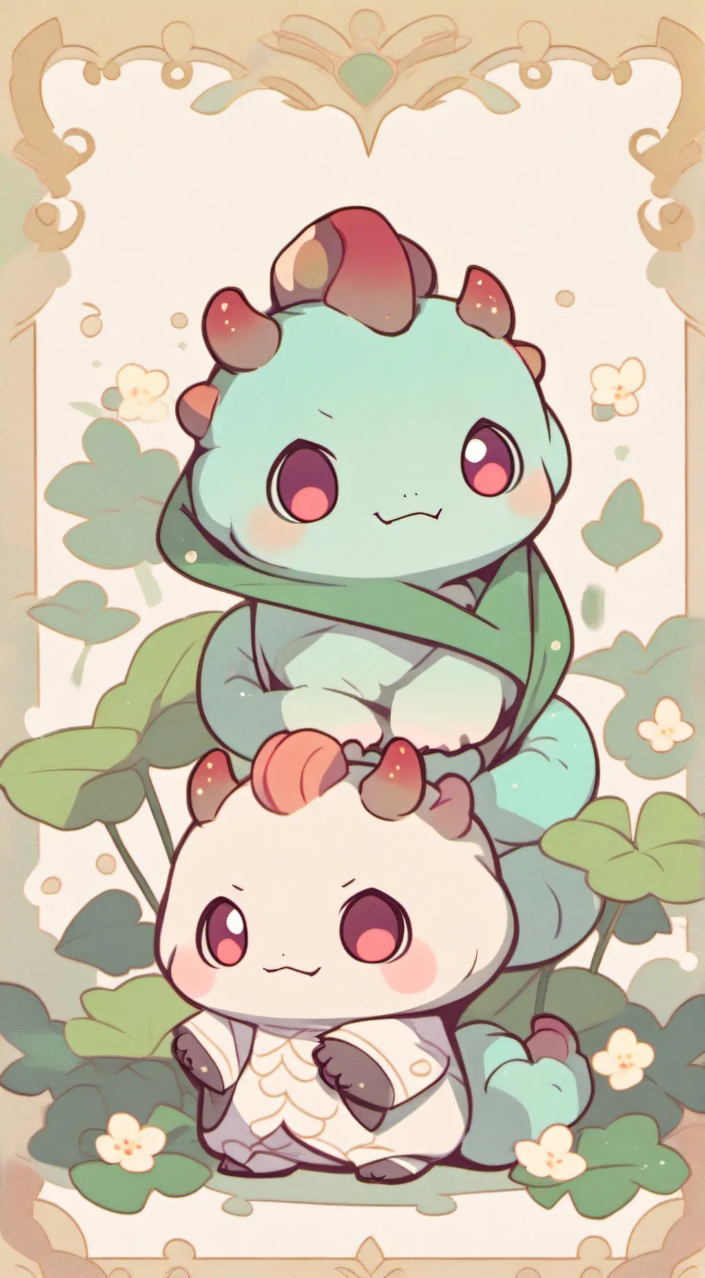 ai character: Evil caterpillar  background