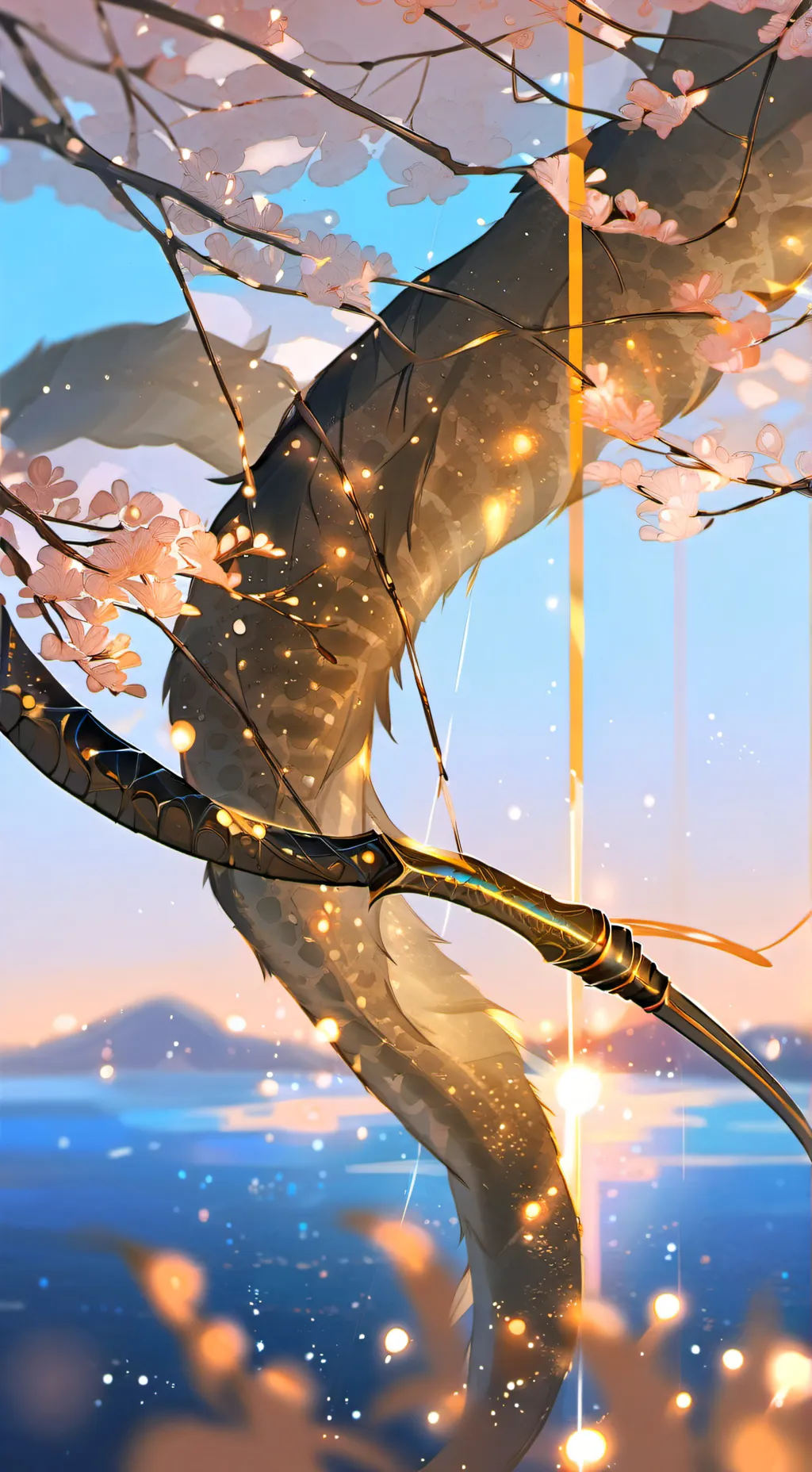 ai character: golden arrow  background