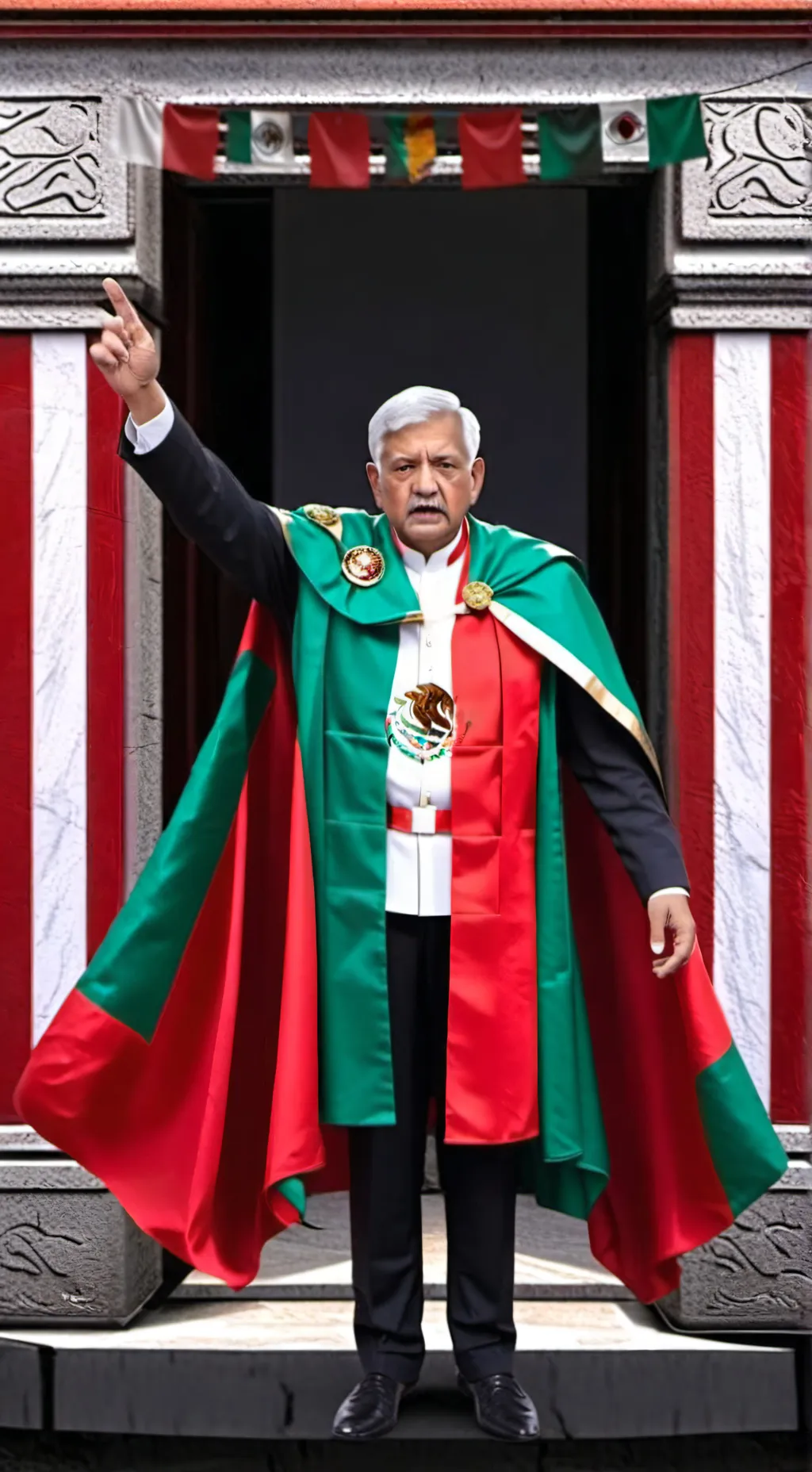 ai character: presidente de Méx background