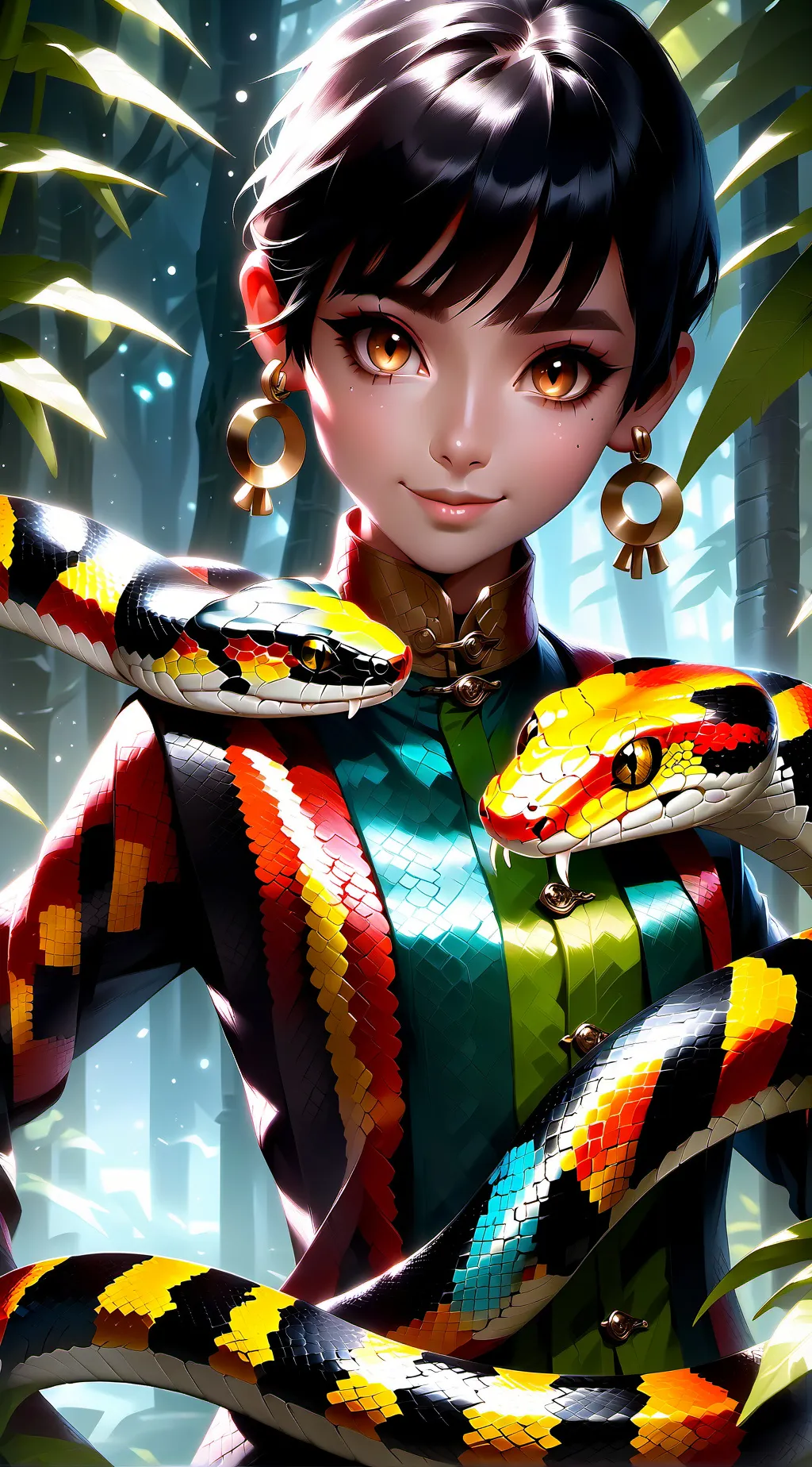 ai character: Coral Whiskers background