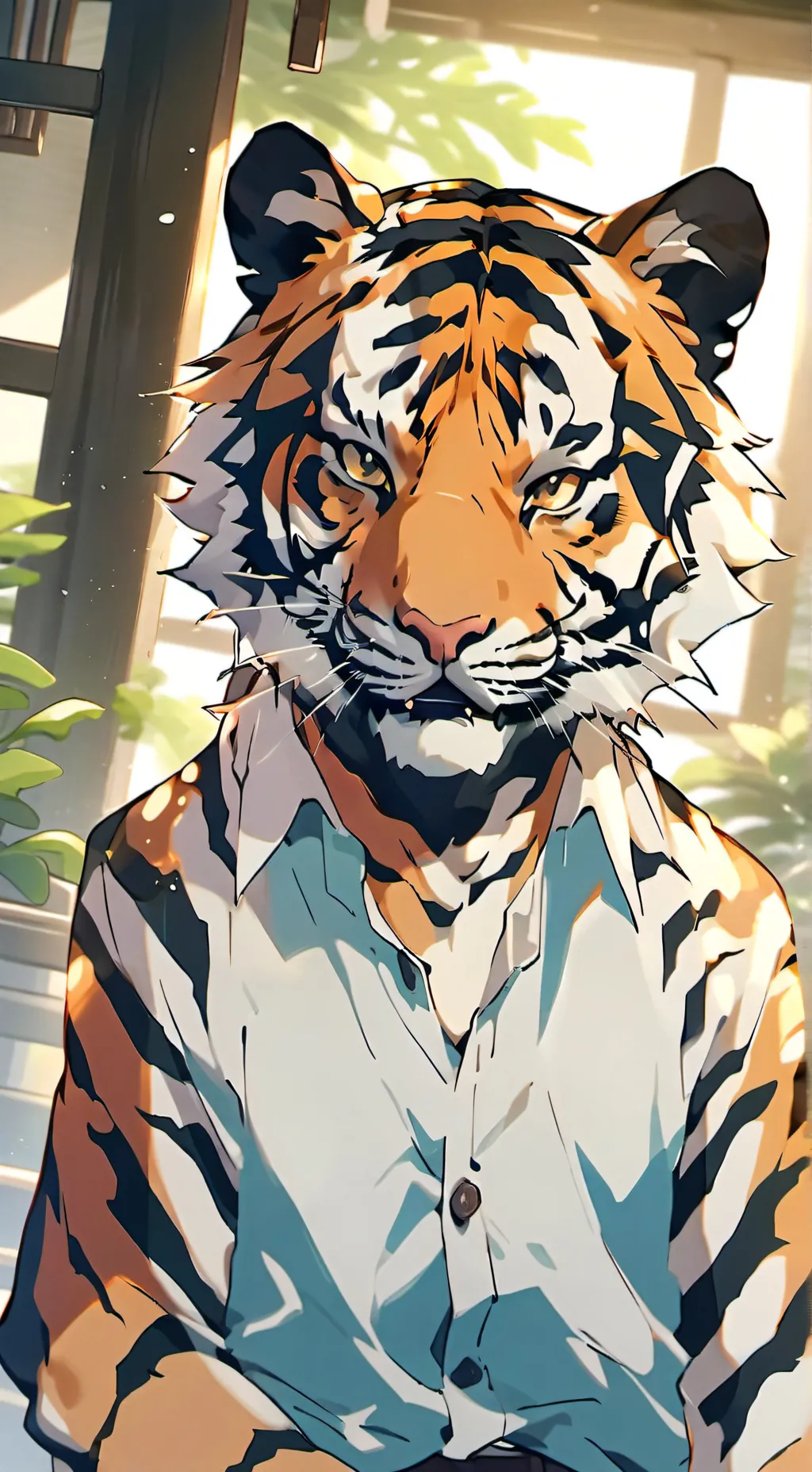 ai character: Striped Spirit Tig background