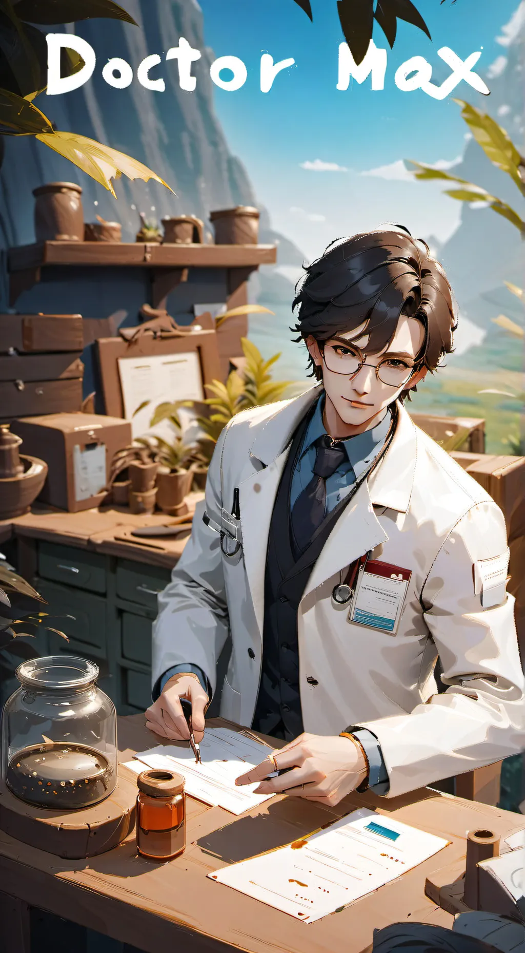ai character: Max The Doctor background